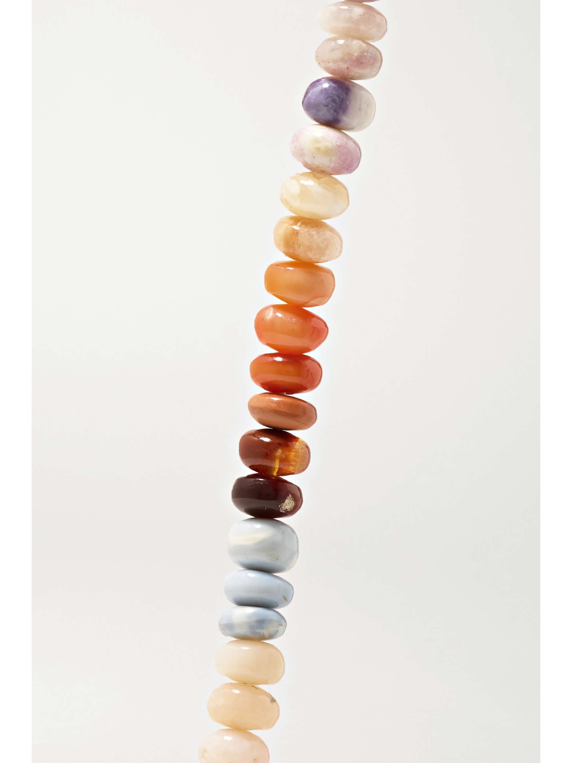 JACQUIE AICHE 14-karat gold opal anklet