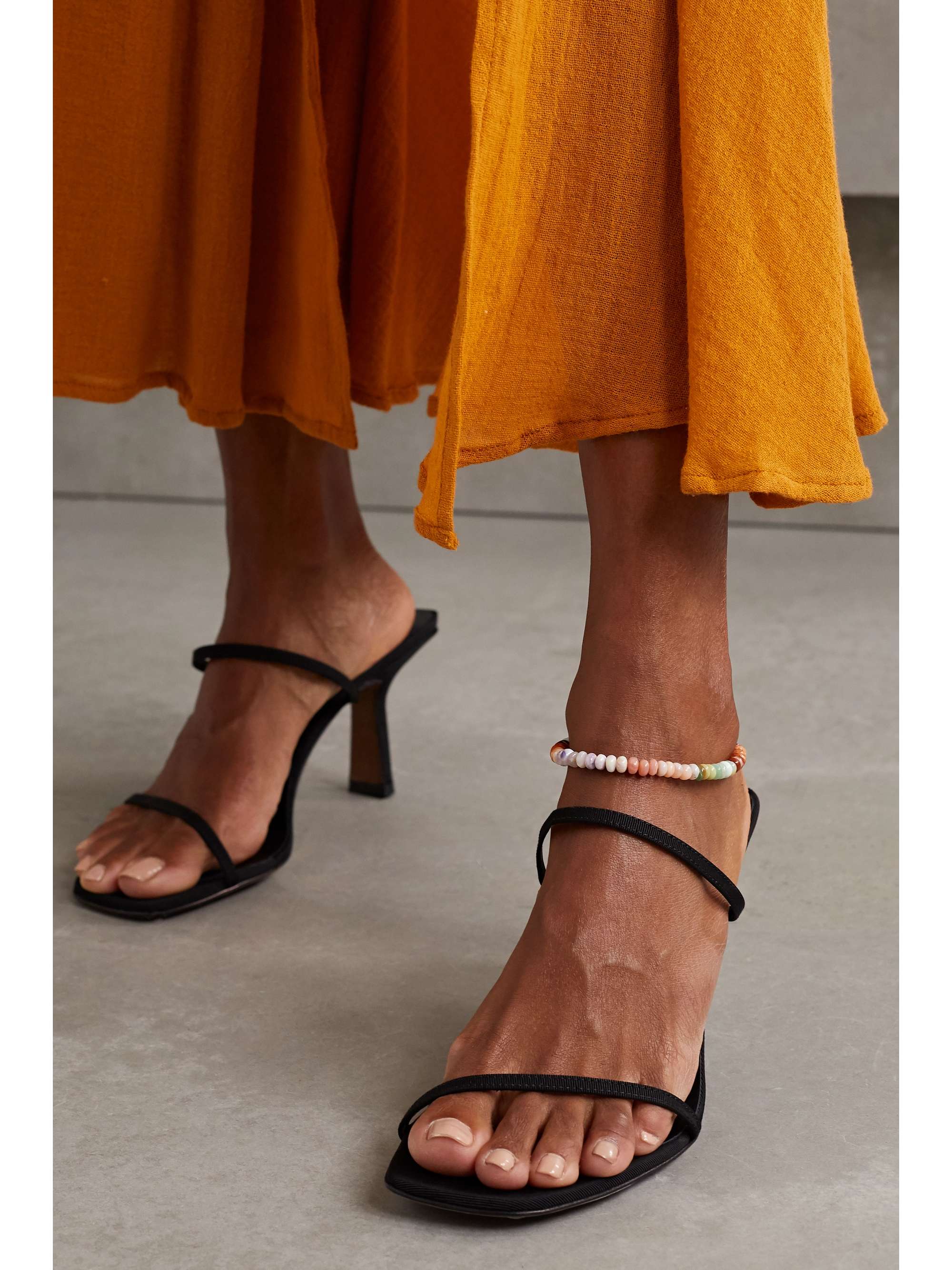 JACQUIE AICHE 14-karat gold opal anklet