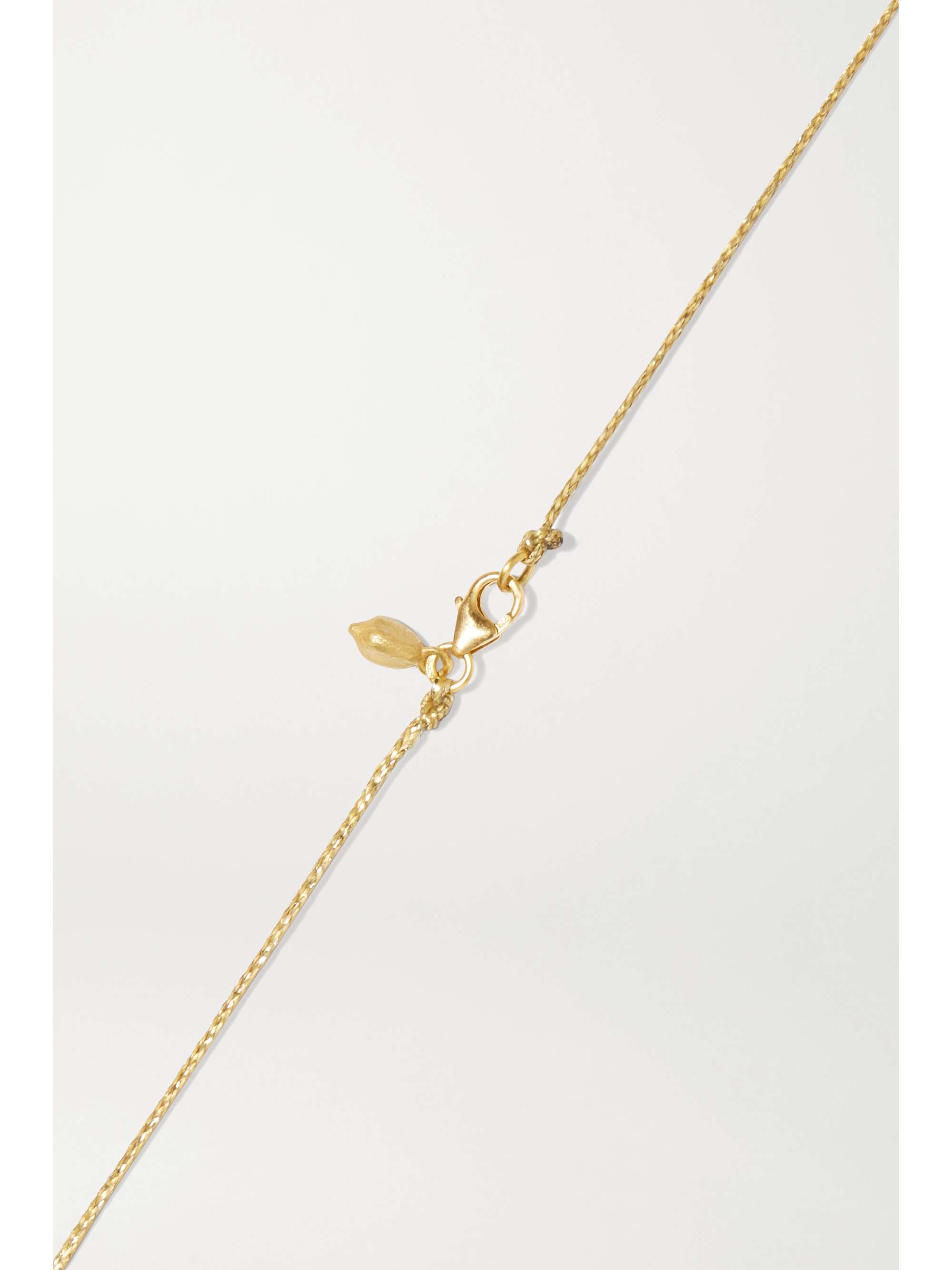 PIPPA SMALL 18-karat gold aquamarine necklace