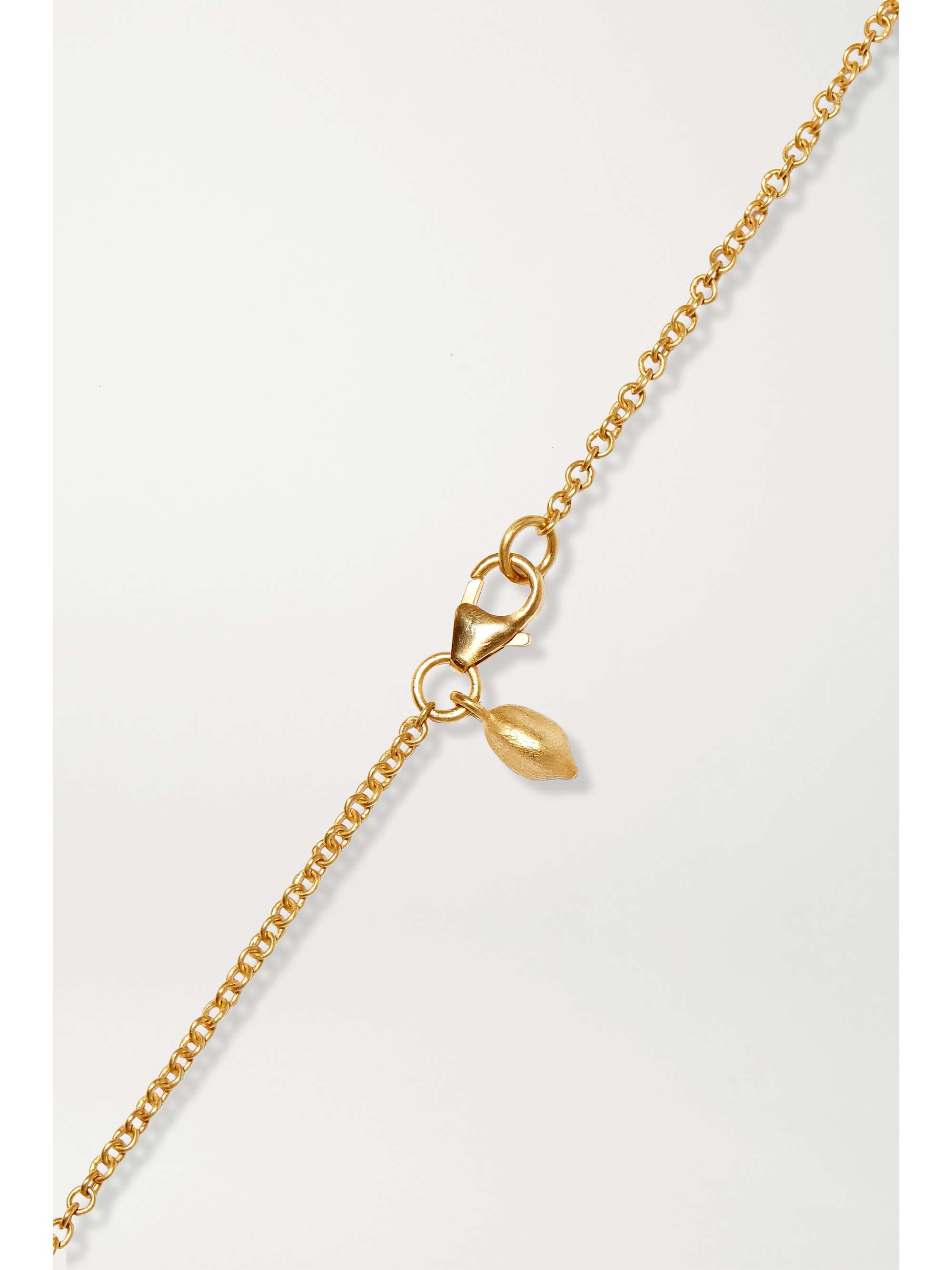 PIPPA SMALL 18-karat gold aquamarine necklace