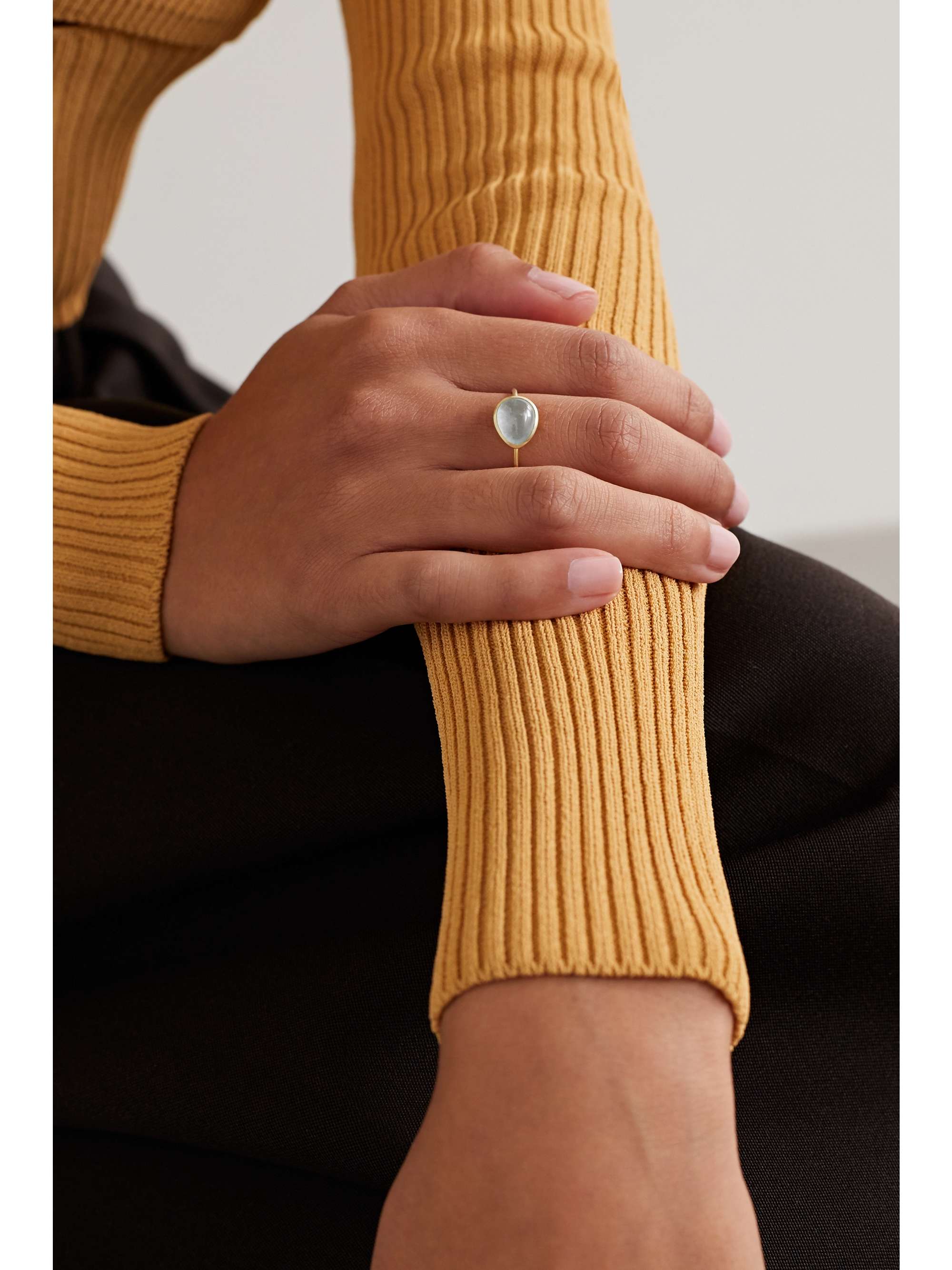 PIPPA SMALL 18-karat gold aquamarine ring