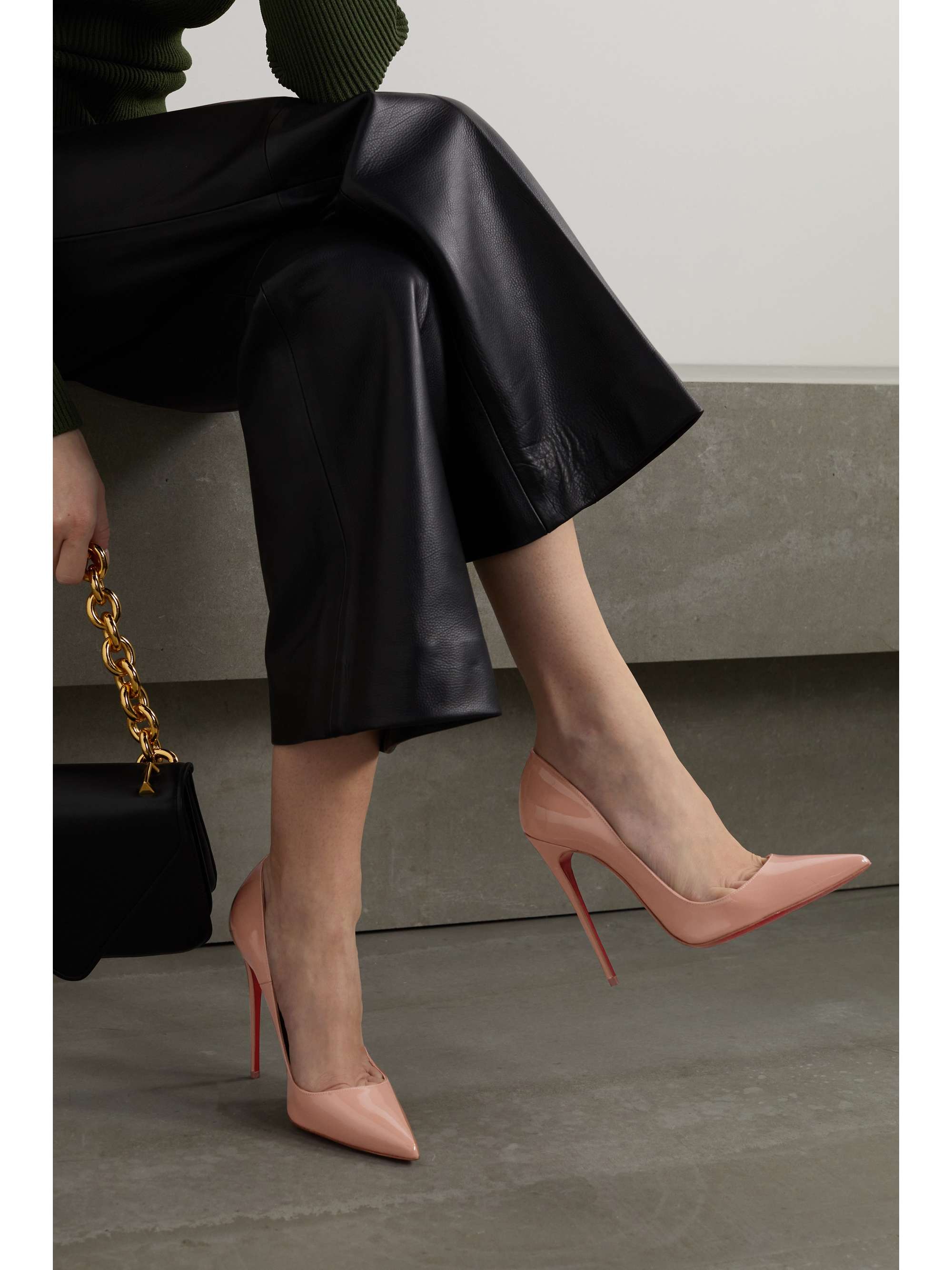 CHRISTIAN LOUBOUTIN So Kate 120 patent-leather pumps | NET-A-PORTER