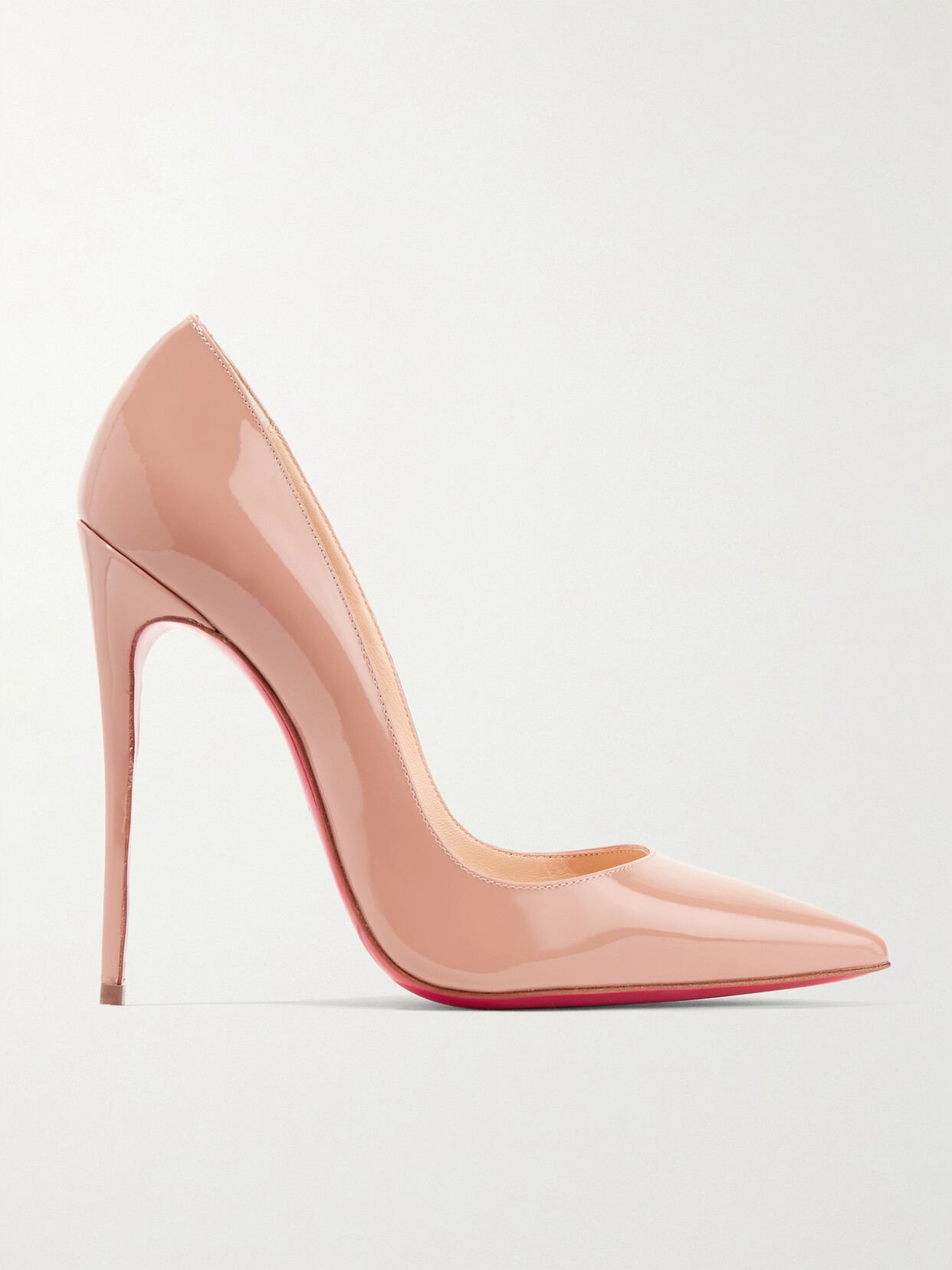 Christian Louboutin So Kate 120 Patent-leather Pumps In Neutrals