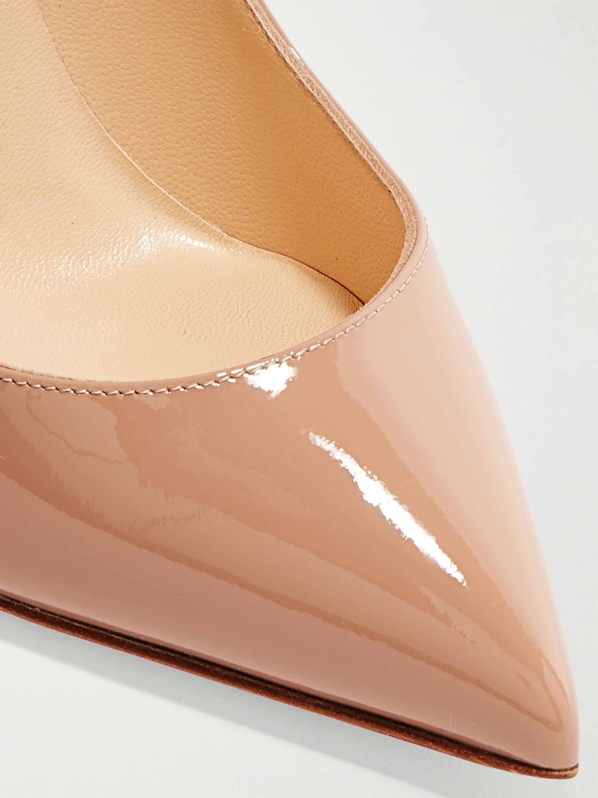 CHRISTIAN LOUBOUTIN Pigalle Follies 100 patent-leather pumps thumbnail