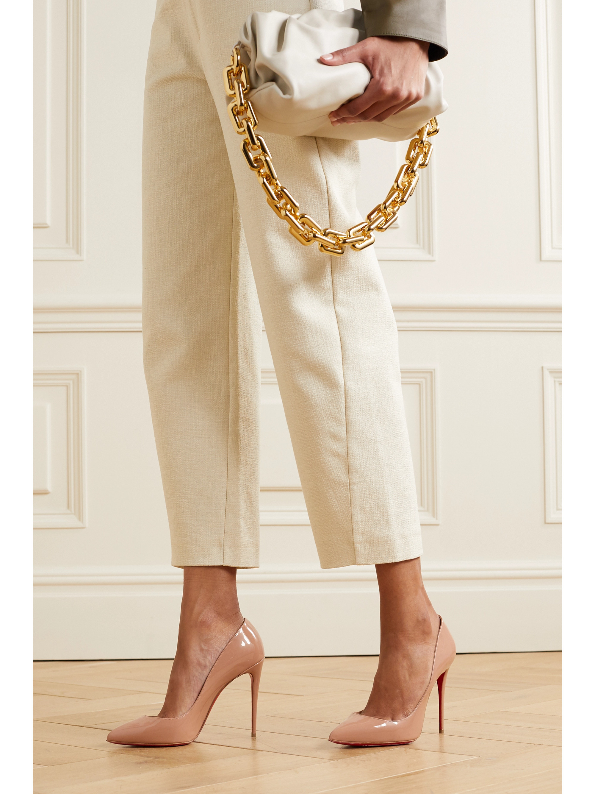 CHRISTIAN LOUBOUTIN Pigalle Follies 100 patent-leather pumps thumbnail