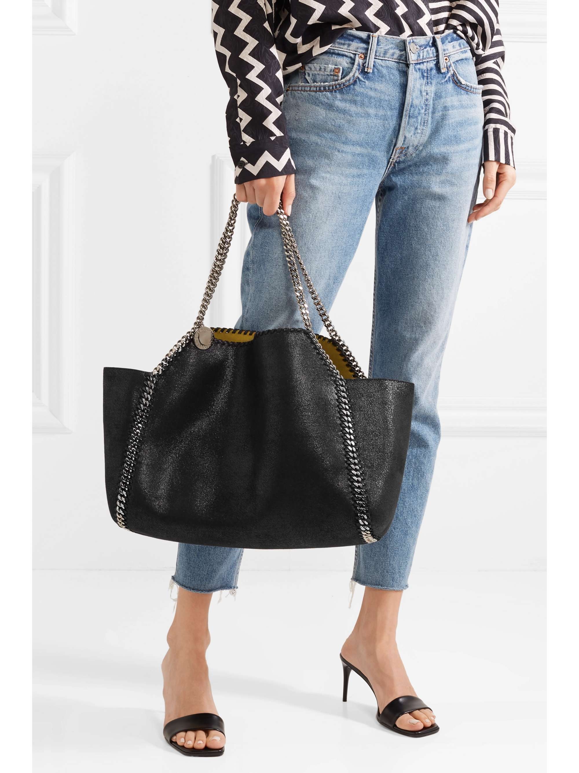 STELLA MCCARTNEY The Falabella medium reversible faux brushedleather