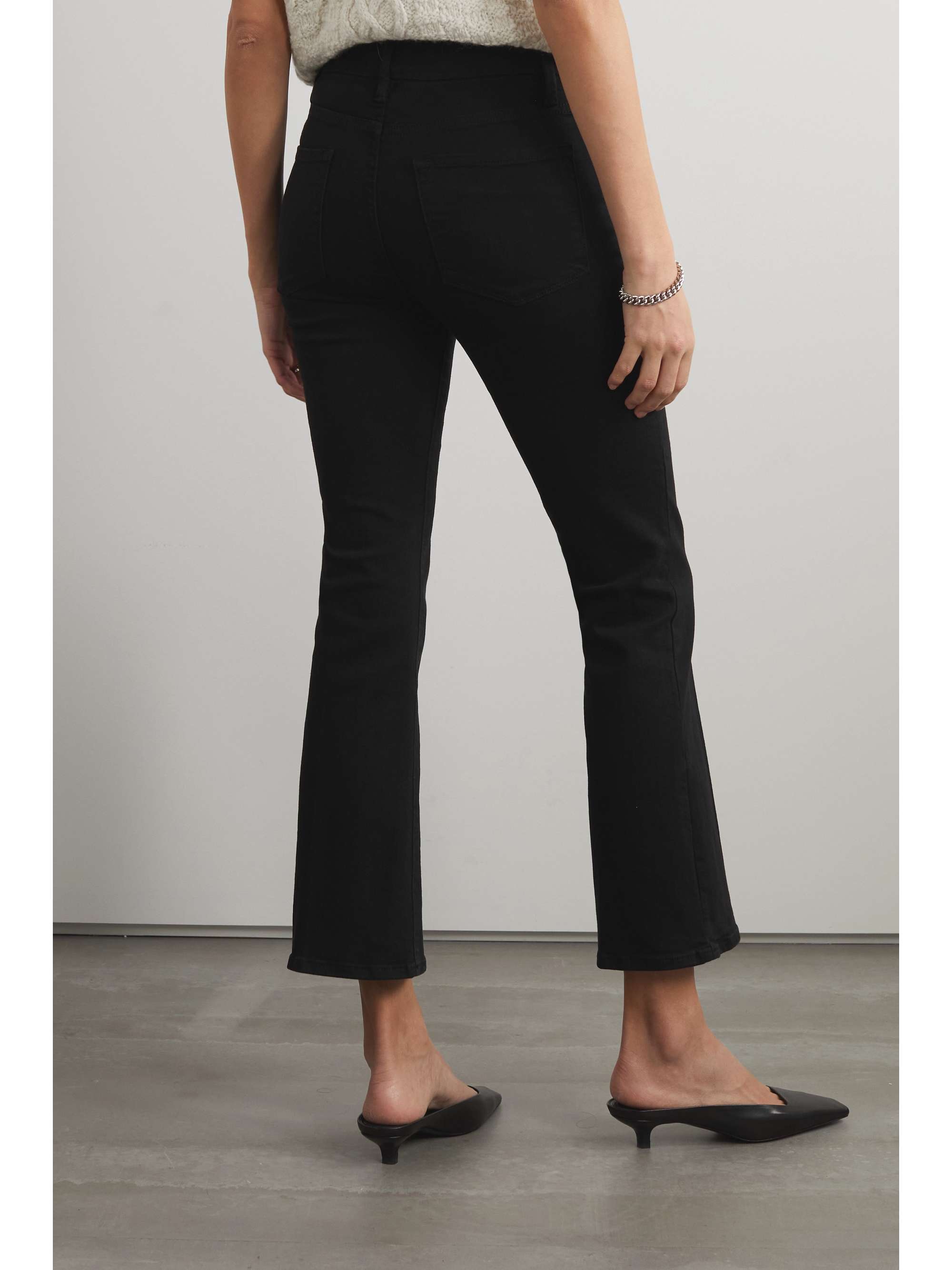 FRAME Le Crop Mini Boot mid-rise bootcut jeans
