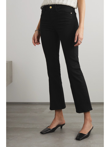 FRAME Le Crop Mini mid-rise bootcut jeans