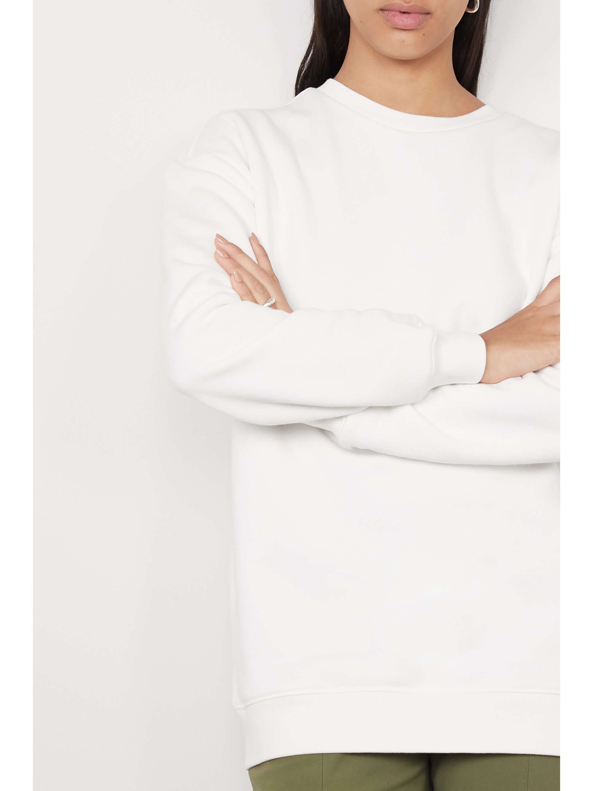 NINETY PERCENT + NET SUSTAIN Linda organic cotton-terry sweatshirt