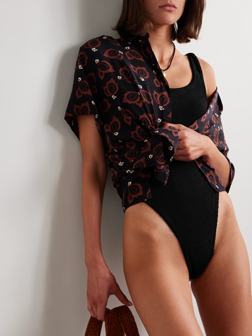 Hunza G Square Neck Original Crinkle™ swimsuit