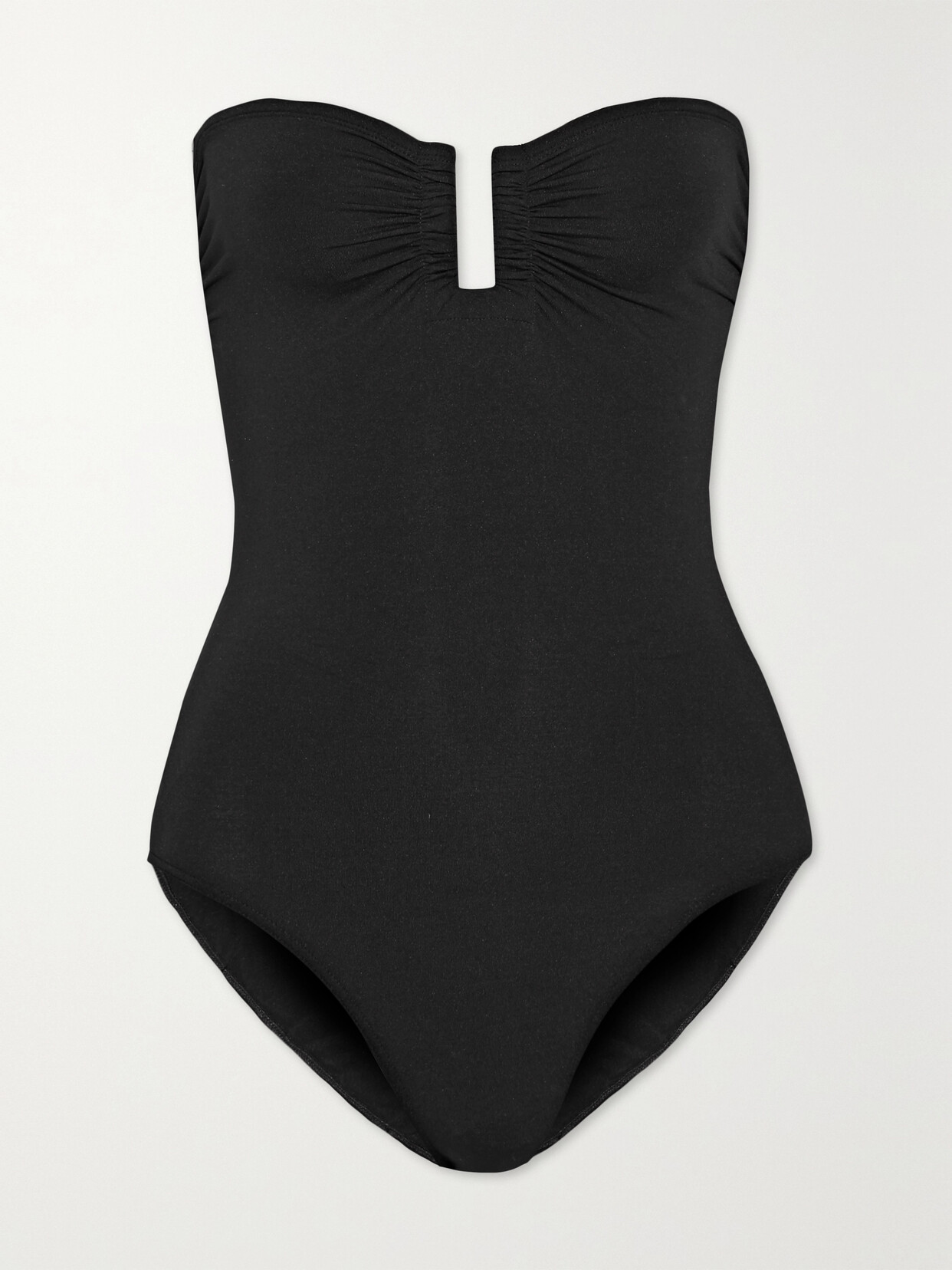 Shop Eres Les Essentiels Cassiopée Bandeau Swimsuit In Black