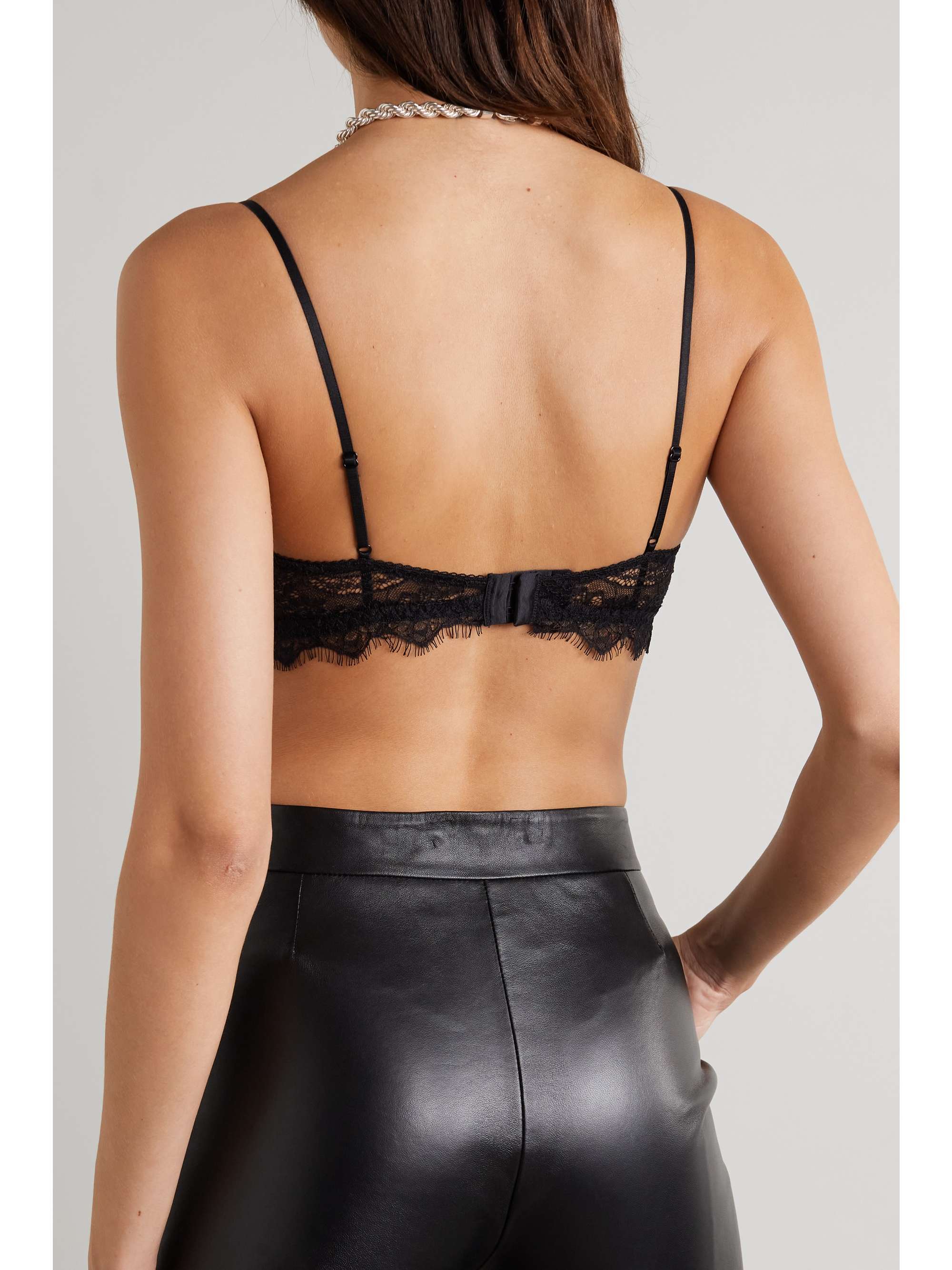ANINE BING Stretch-lace soft-cup triangle bra