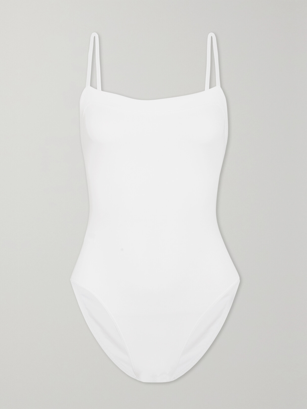Eres Aquarelle One-piece Swimsuit With Thin Straps In White
