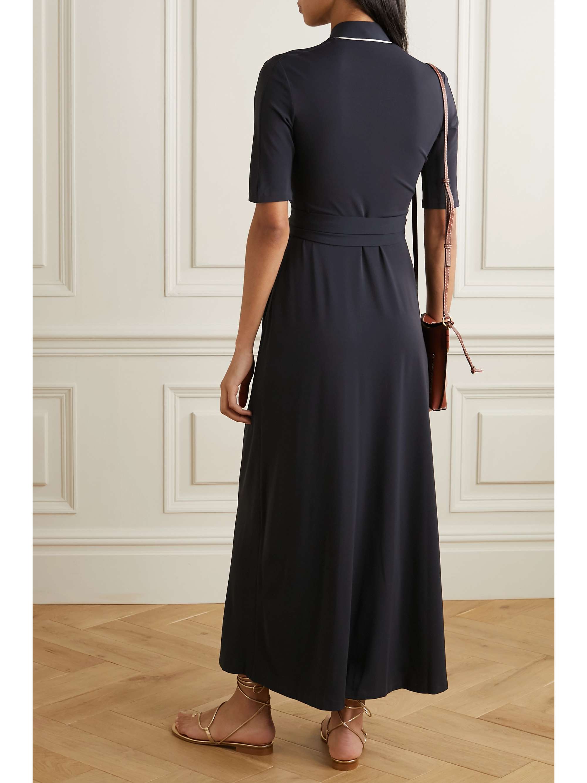 ODYSSEE Vauban jersey wrap maxi dress