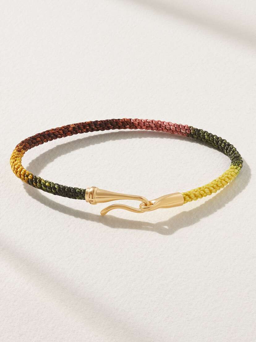 OLE LYNGGAARD COPENHAGEN Life 18-karat Gold And Rope Bracelet