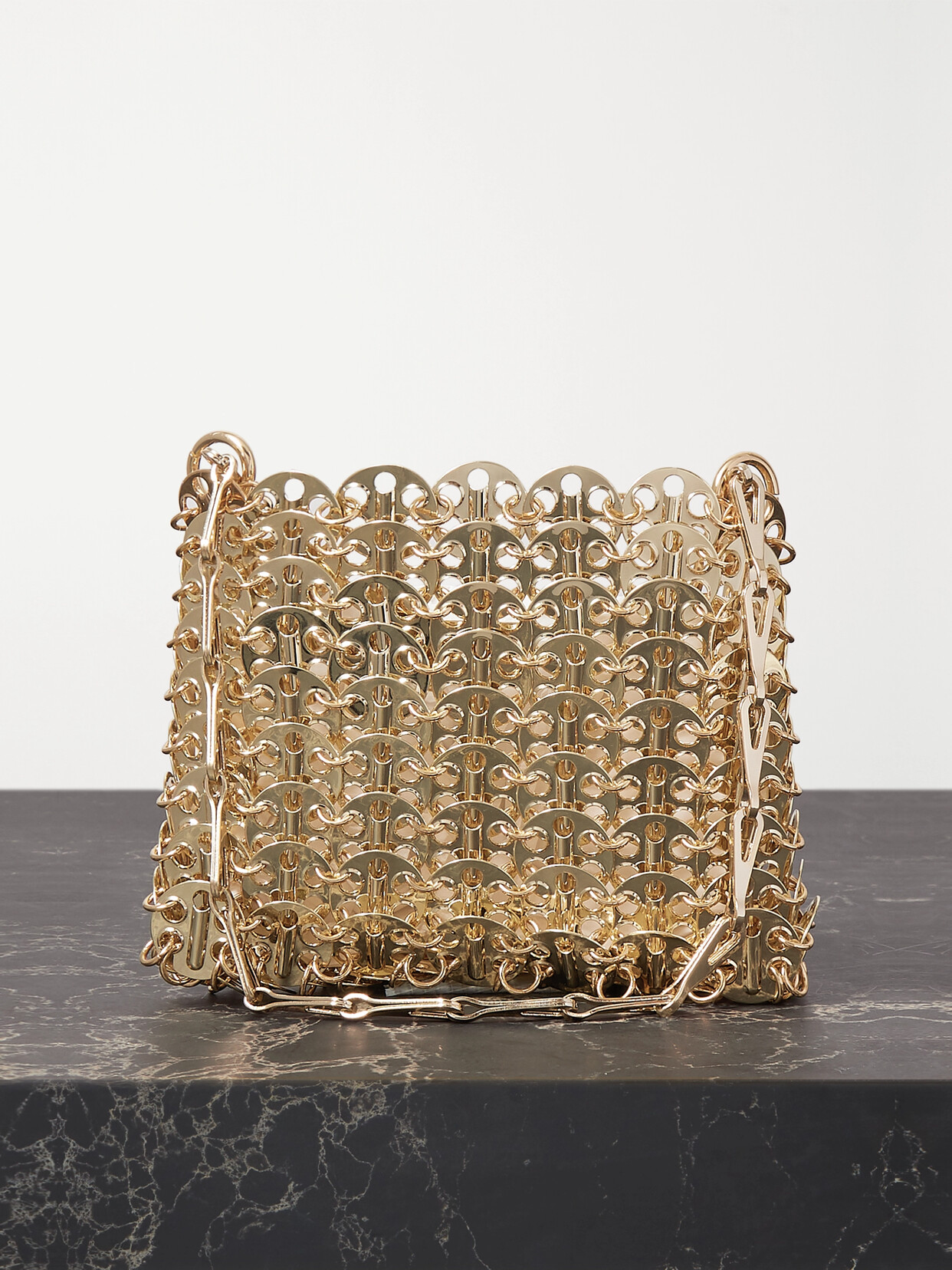 Rabanne - 1969 Nano Chainmail Shoulder Bag - Gold