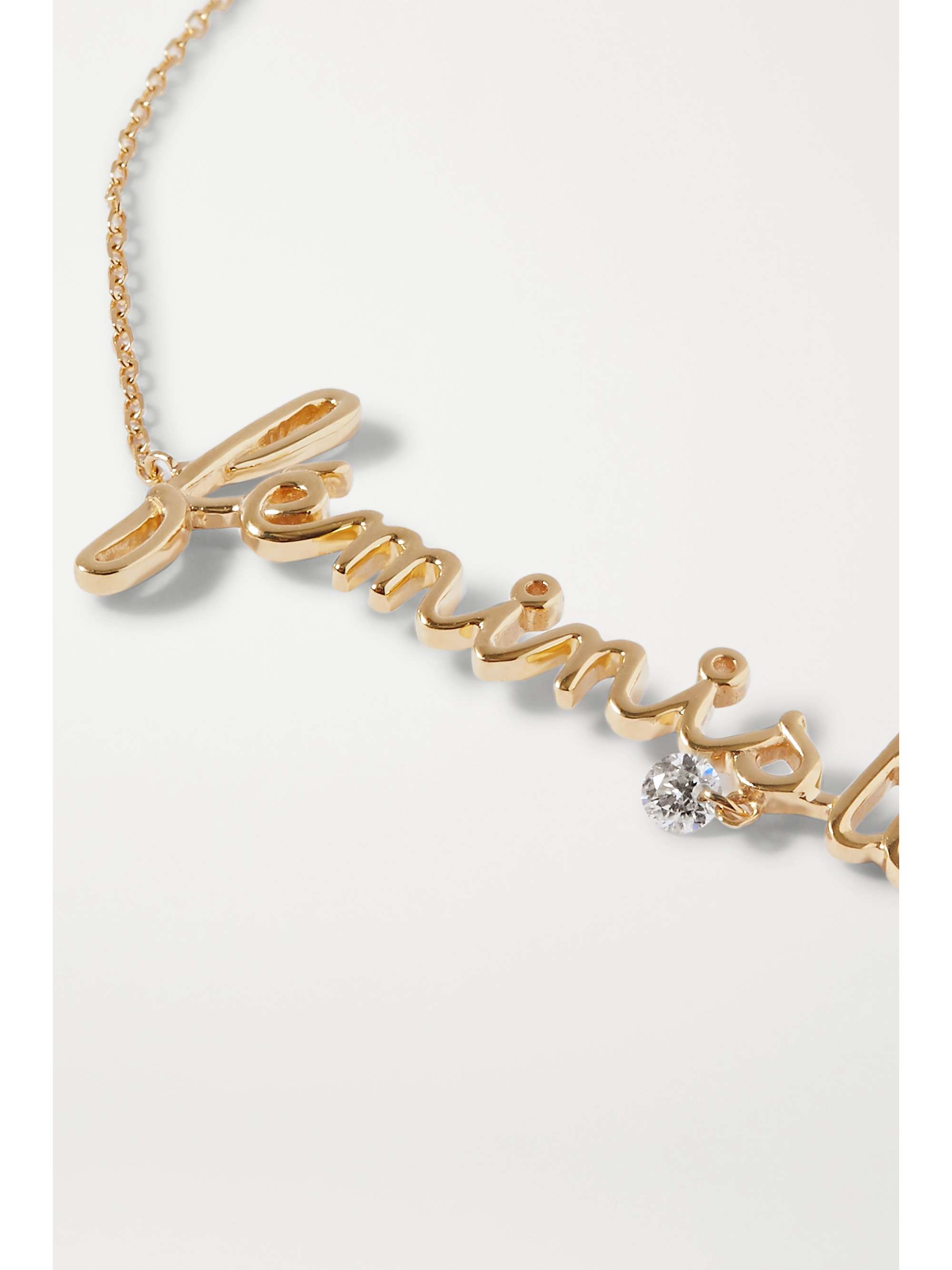 PERSÉE Feministe 18-karat gold diamond bracelet
