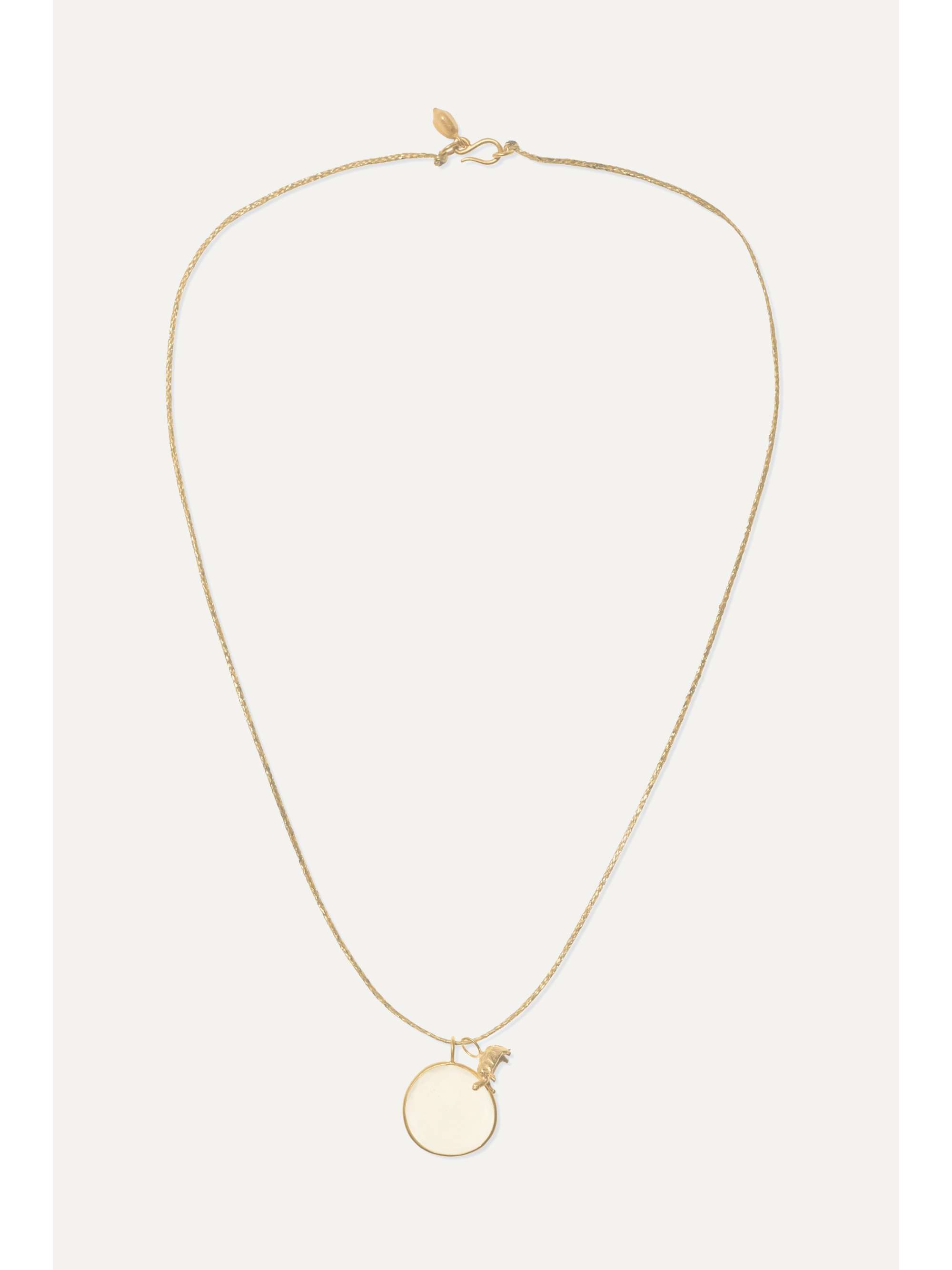 PIPPA SMALL 18-karat gold citrine necklace