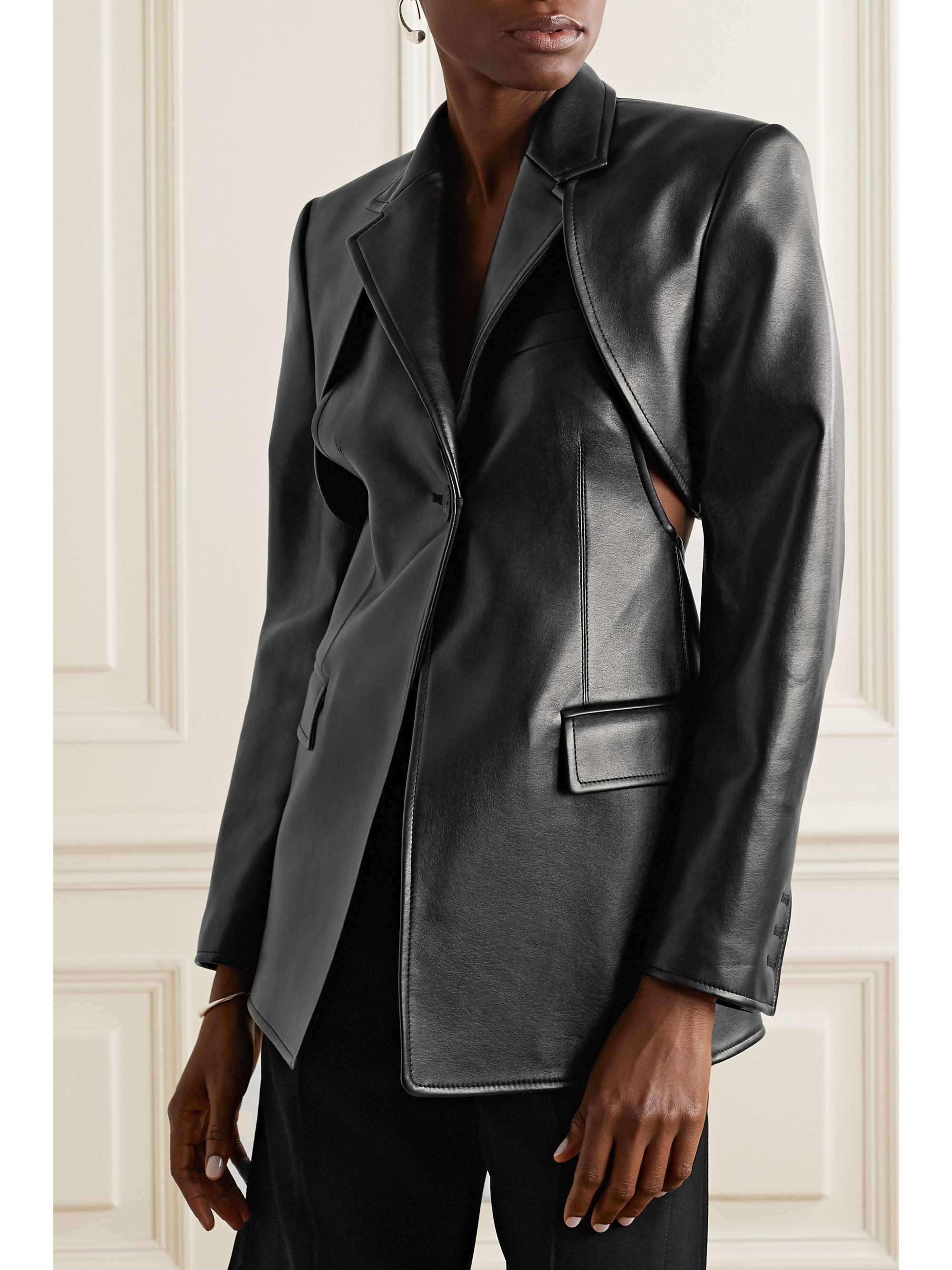 peter do 20ss convertible leather blazer | tigerwingz.com