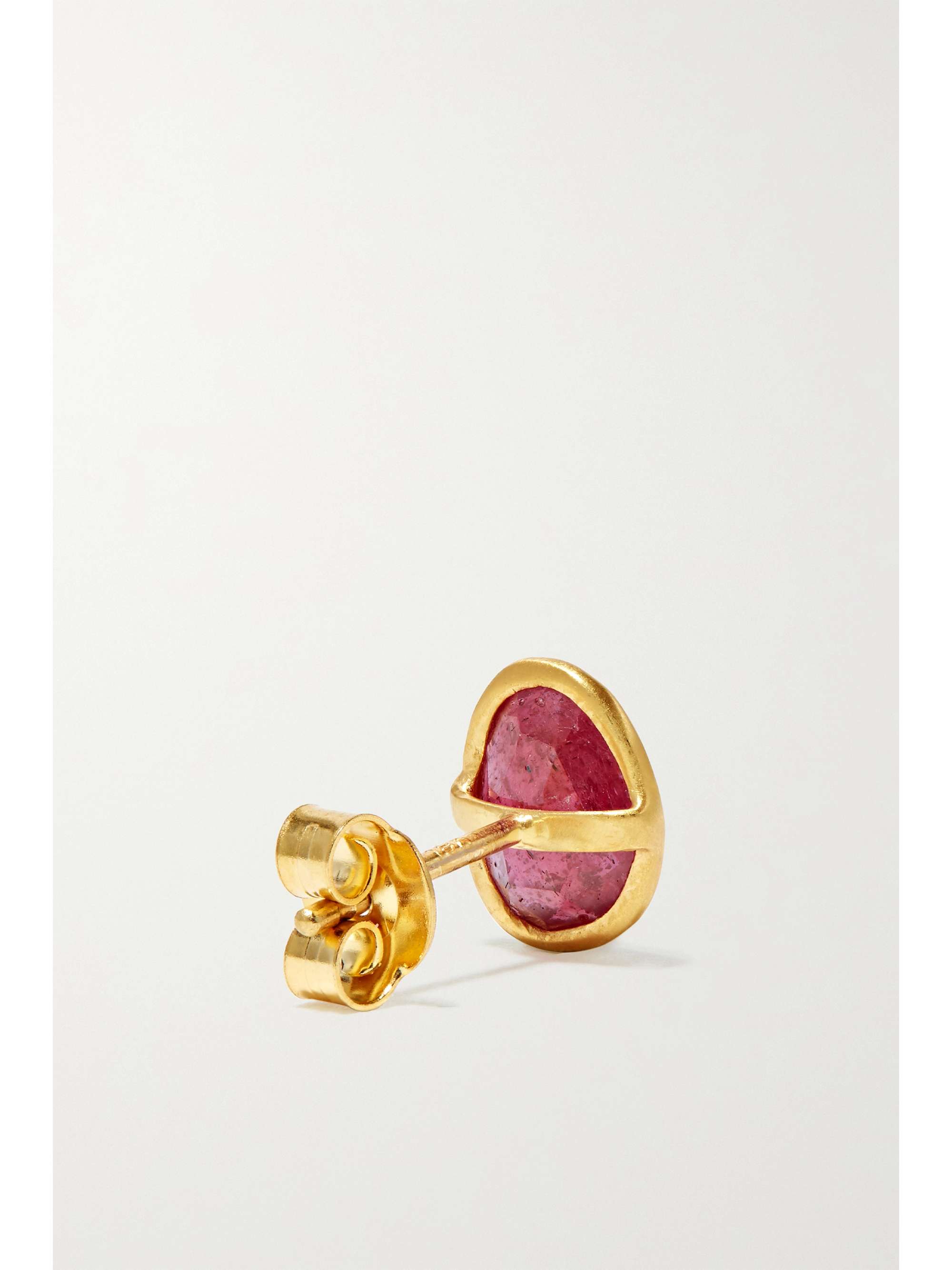 PIPPA SMALL 18-karat gold ruby earrings