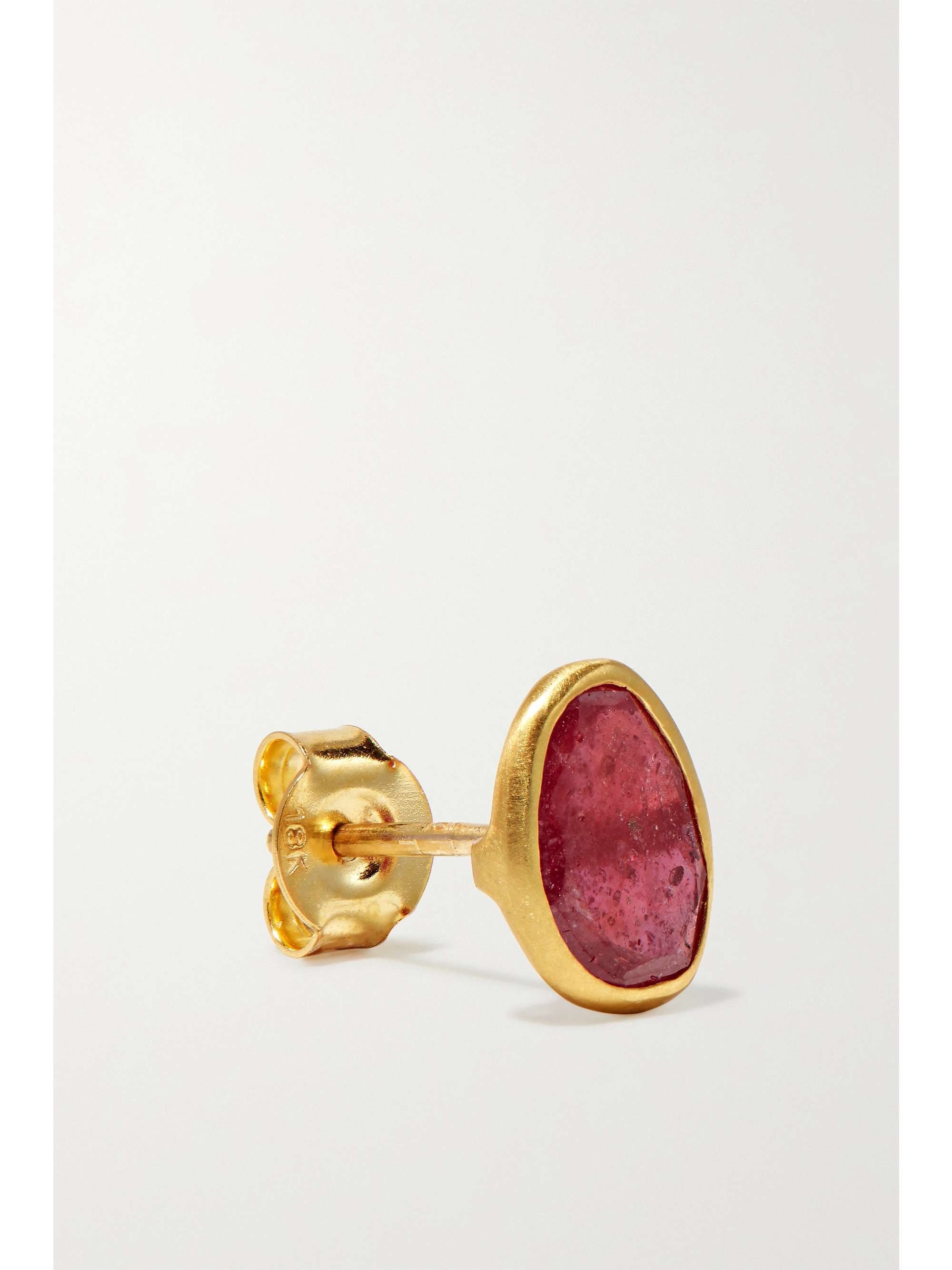 PIPPA SMALL 18-karat gold ruby earrings