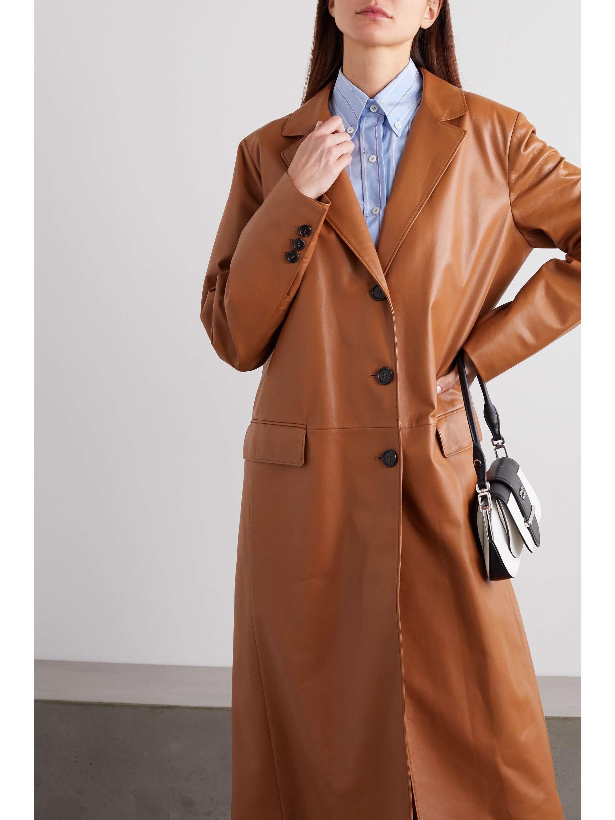 prada camel coat