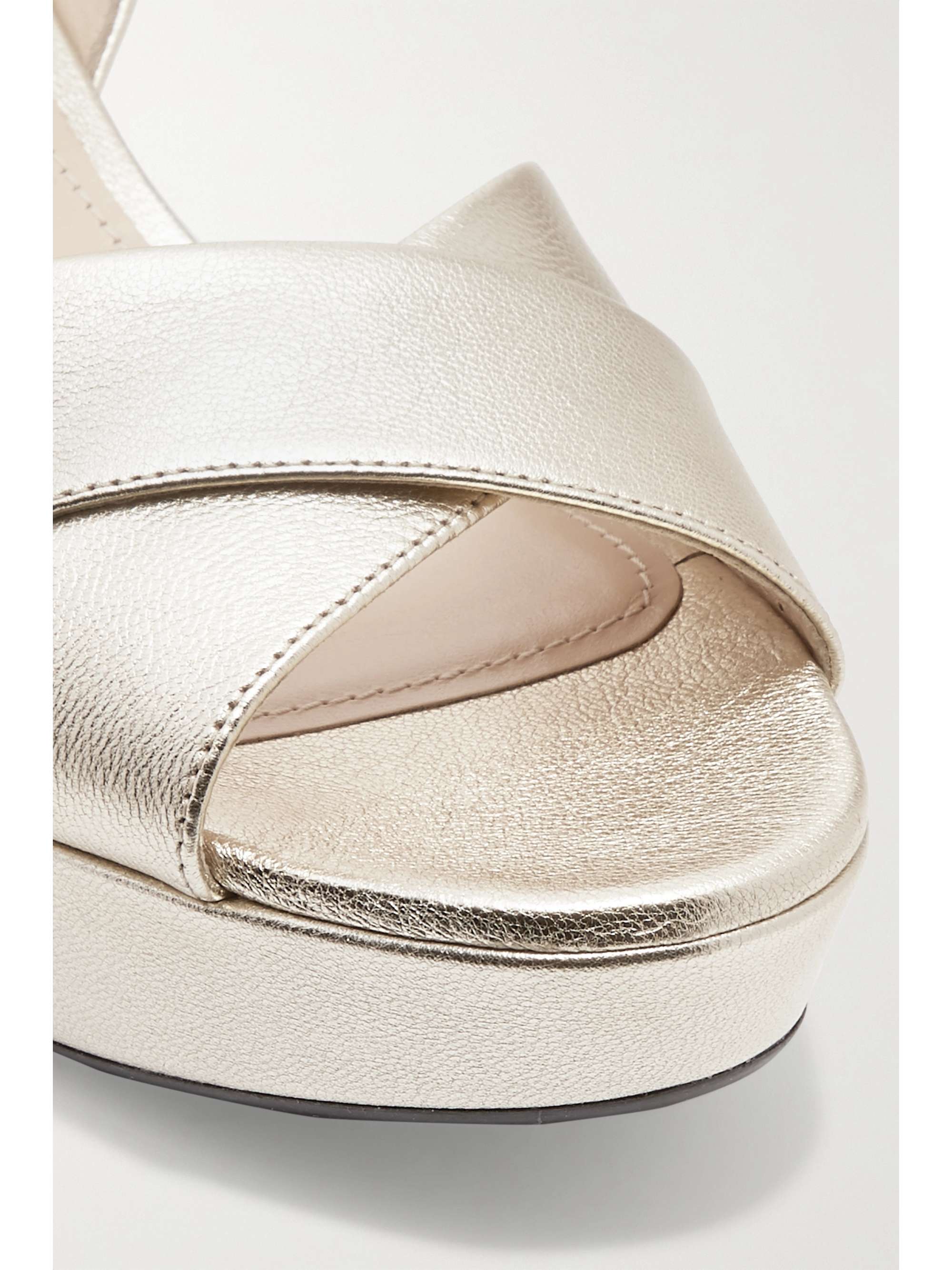 prada sandals gold