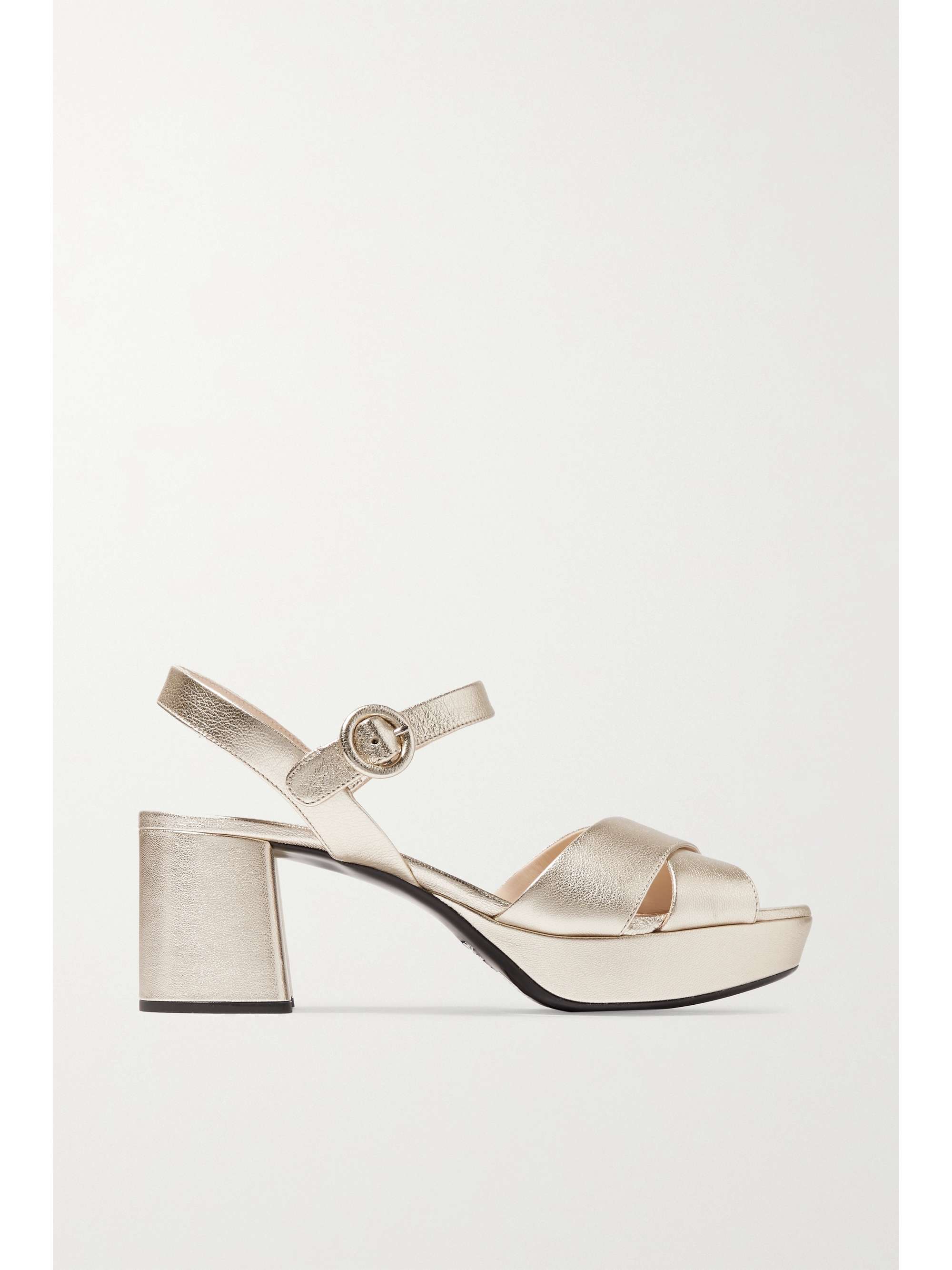 prada sandals gold