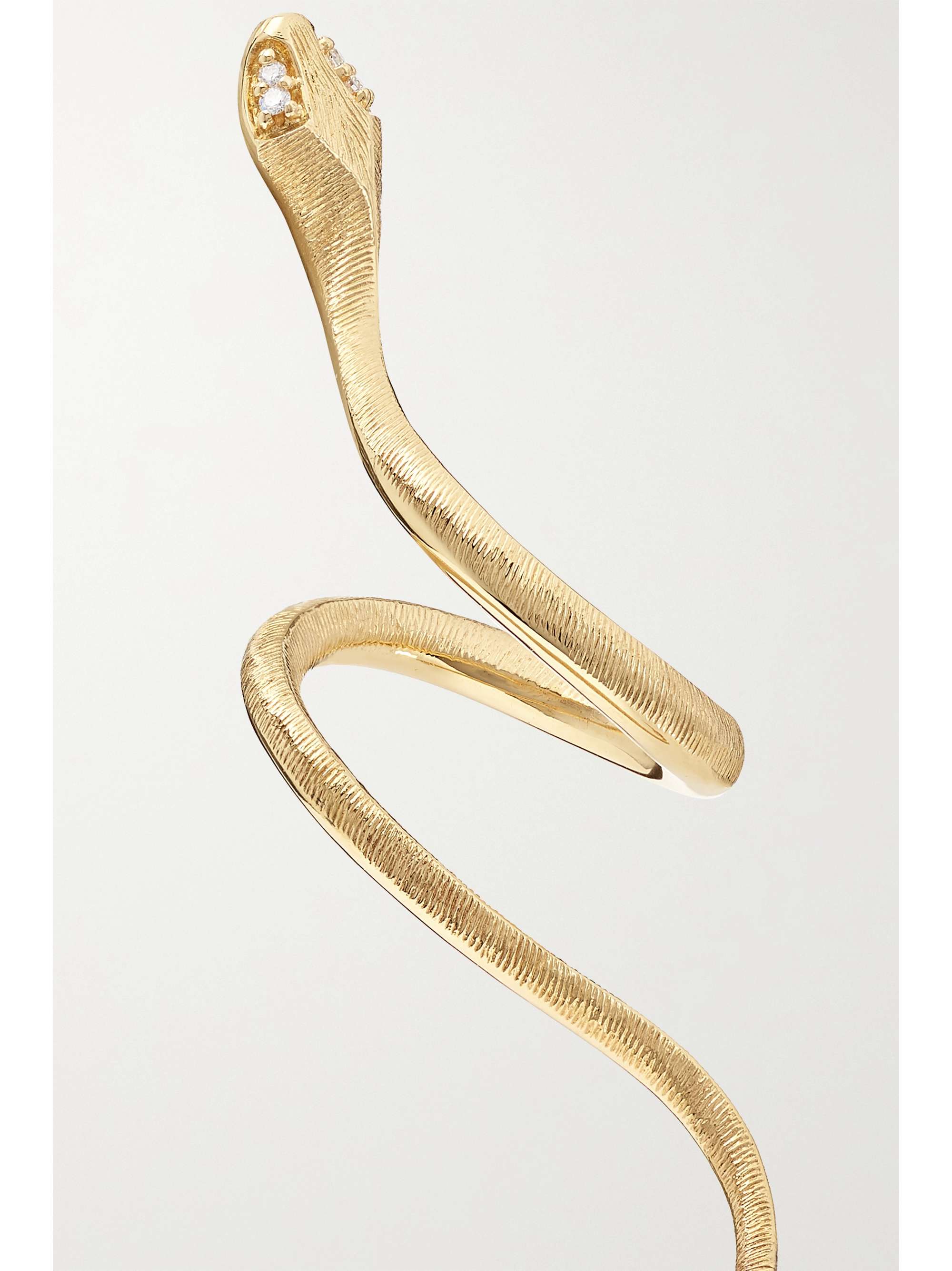 OLE LYNGGAARD COPENHAGEN Snakes 18-karat gold diamond earring