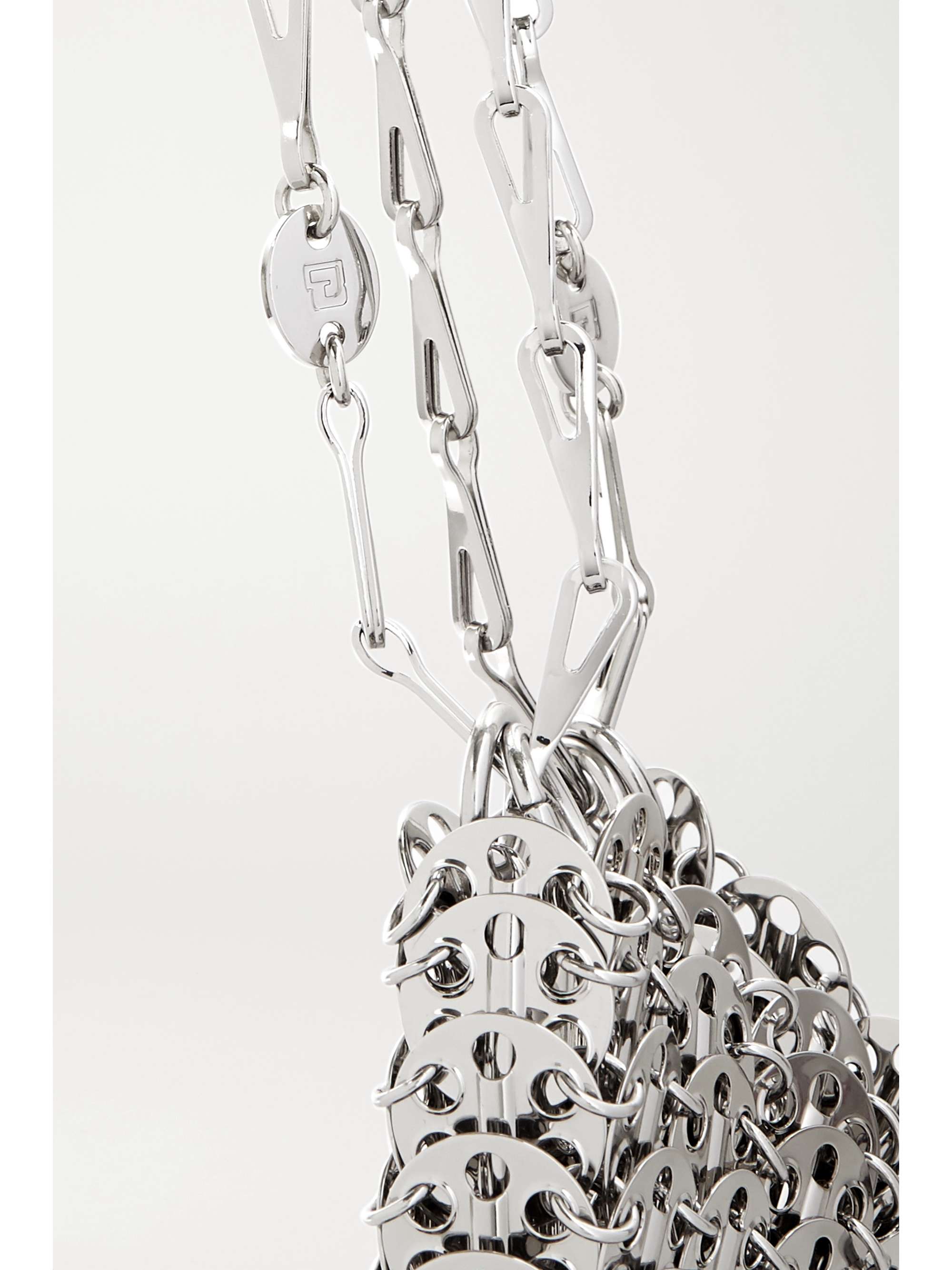 PACO RABANNE Nano 1969 paillette-embellished chainmail shoulder bag