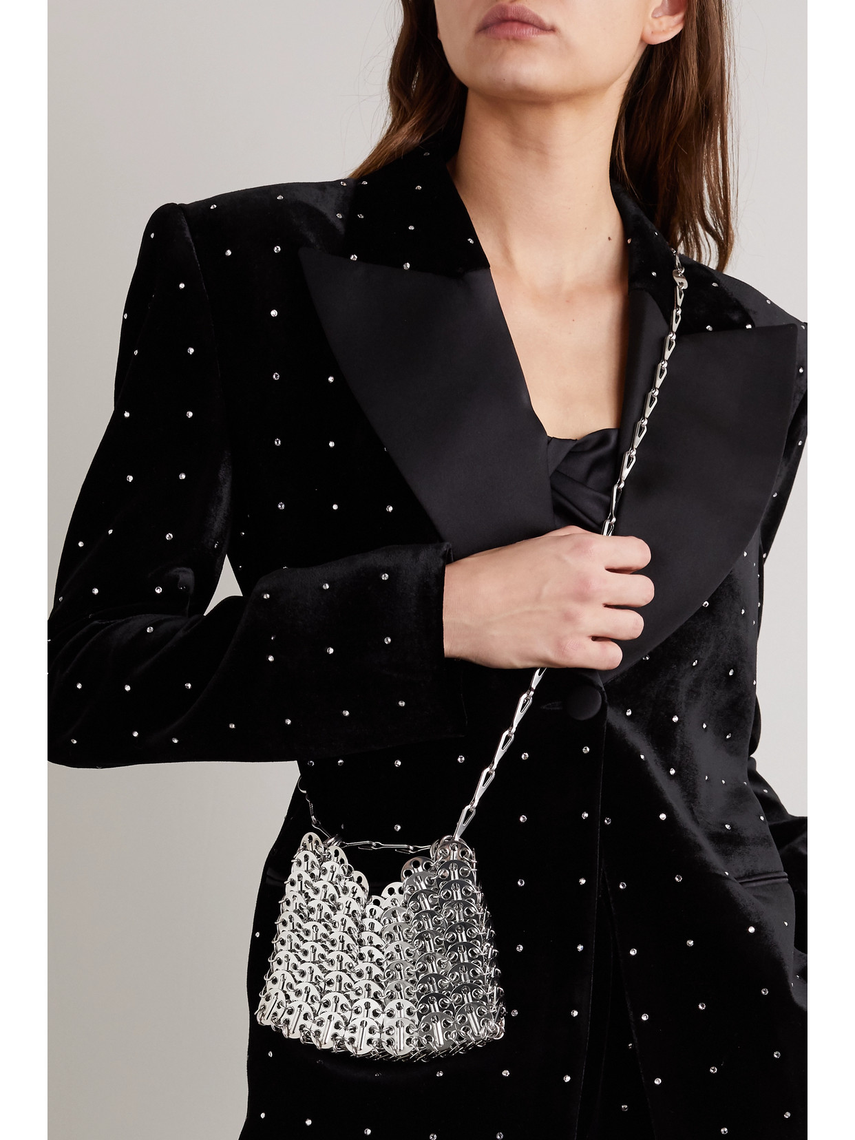 Nano 1969 Paillette-Embellished Chainmail Shoulder Bag