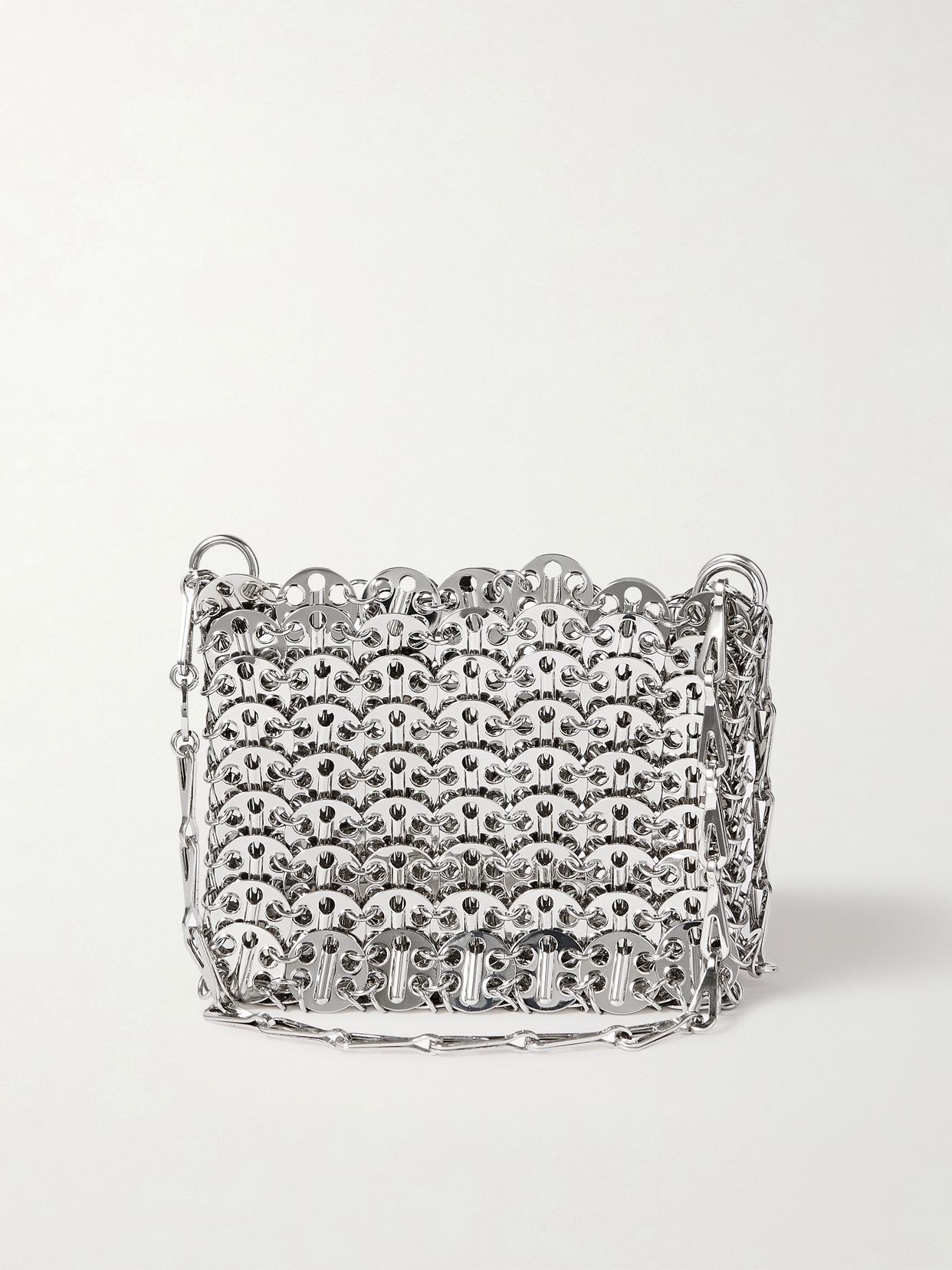 Nano 1969 paillette-embellished chainmail shoulder bag