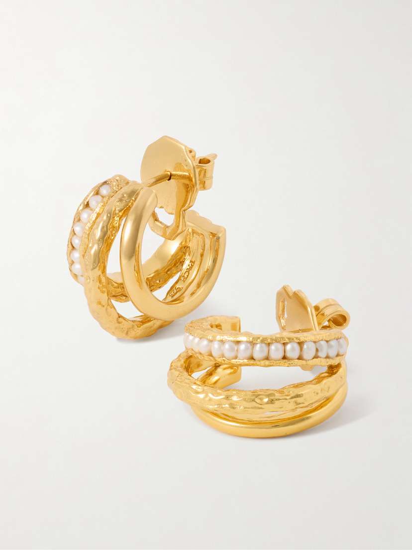 Pacharee plated Pearl Earrings