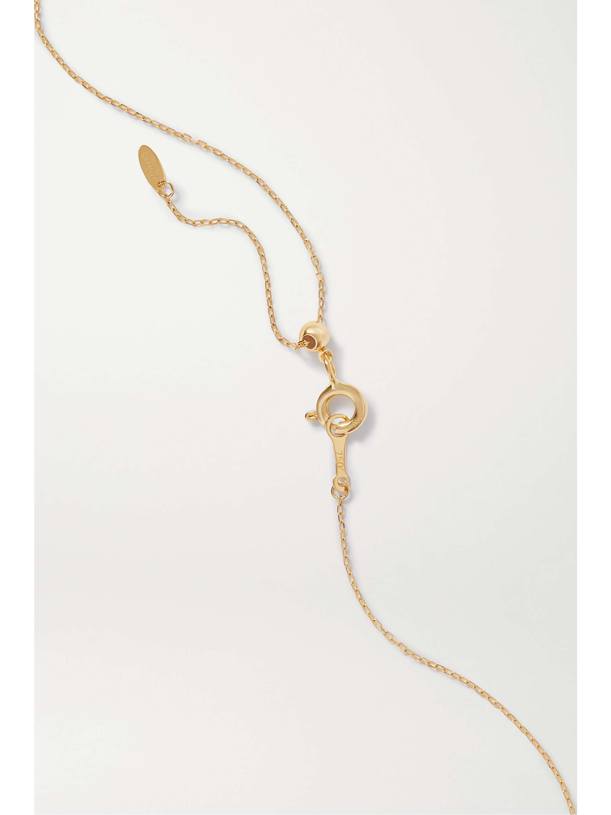 PERSÉE 18-karat gold multi-stone necklace