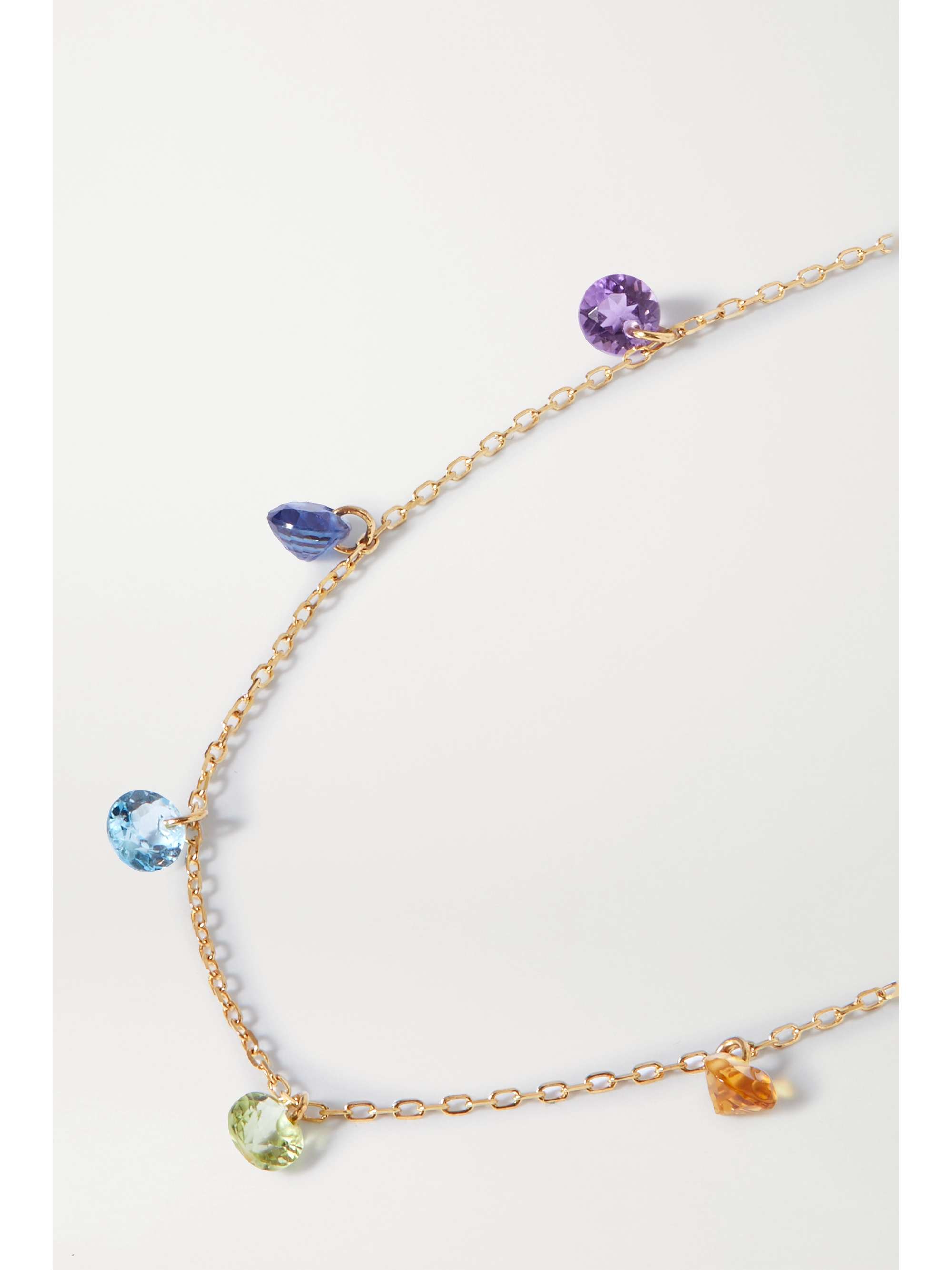 PERSÉE 18-karat gold multi-stone necklace