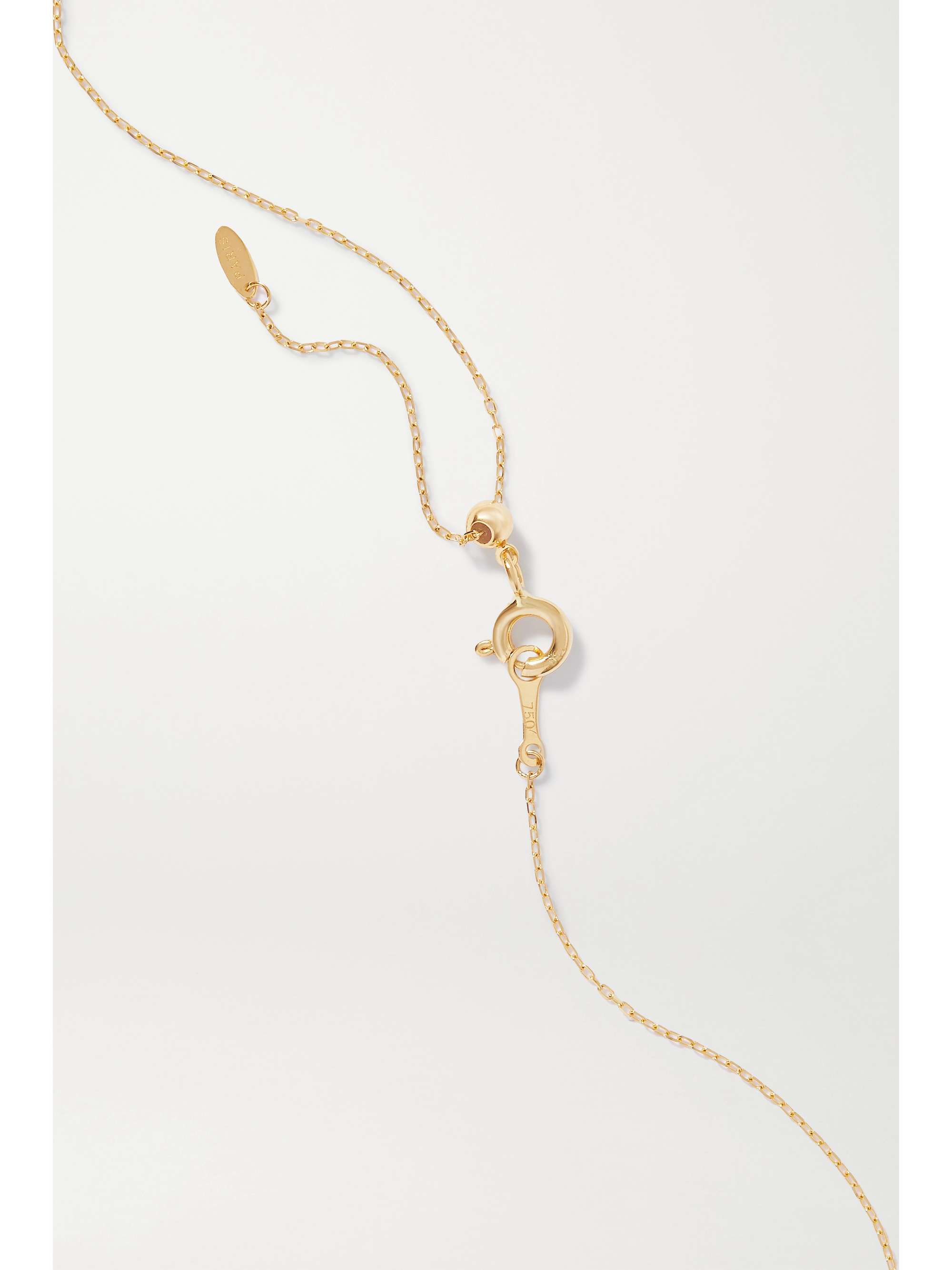 PERSÉE Alphabet 18-karat gold diamond necklace