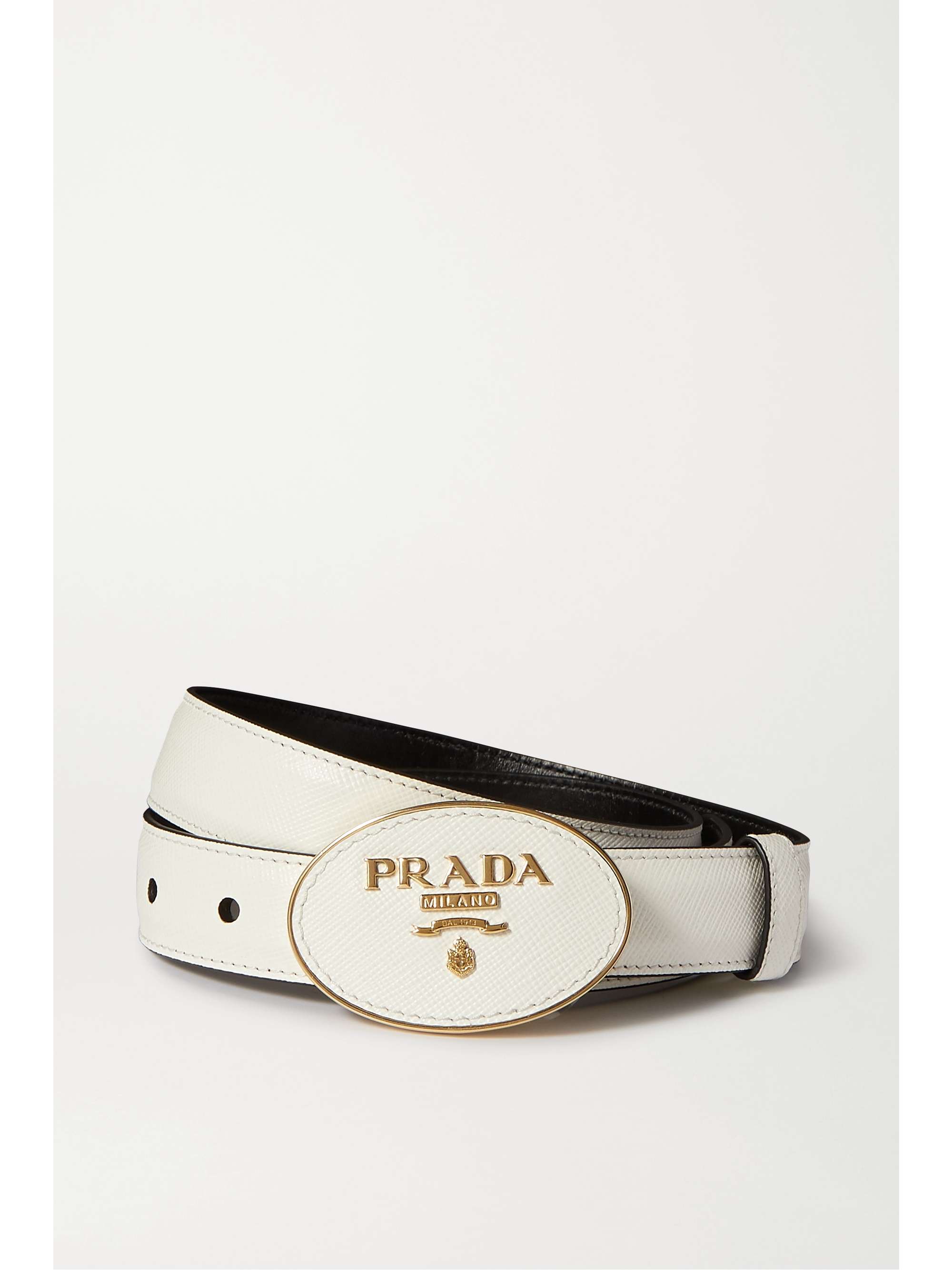 prada white belt