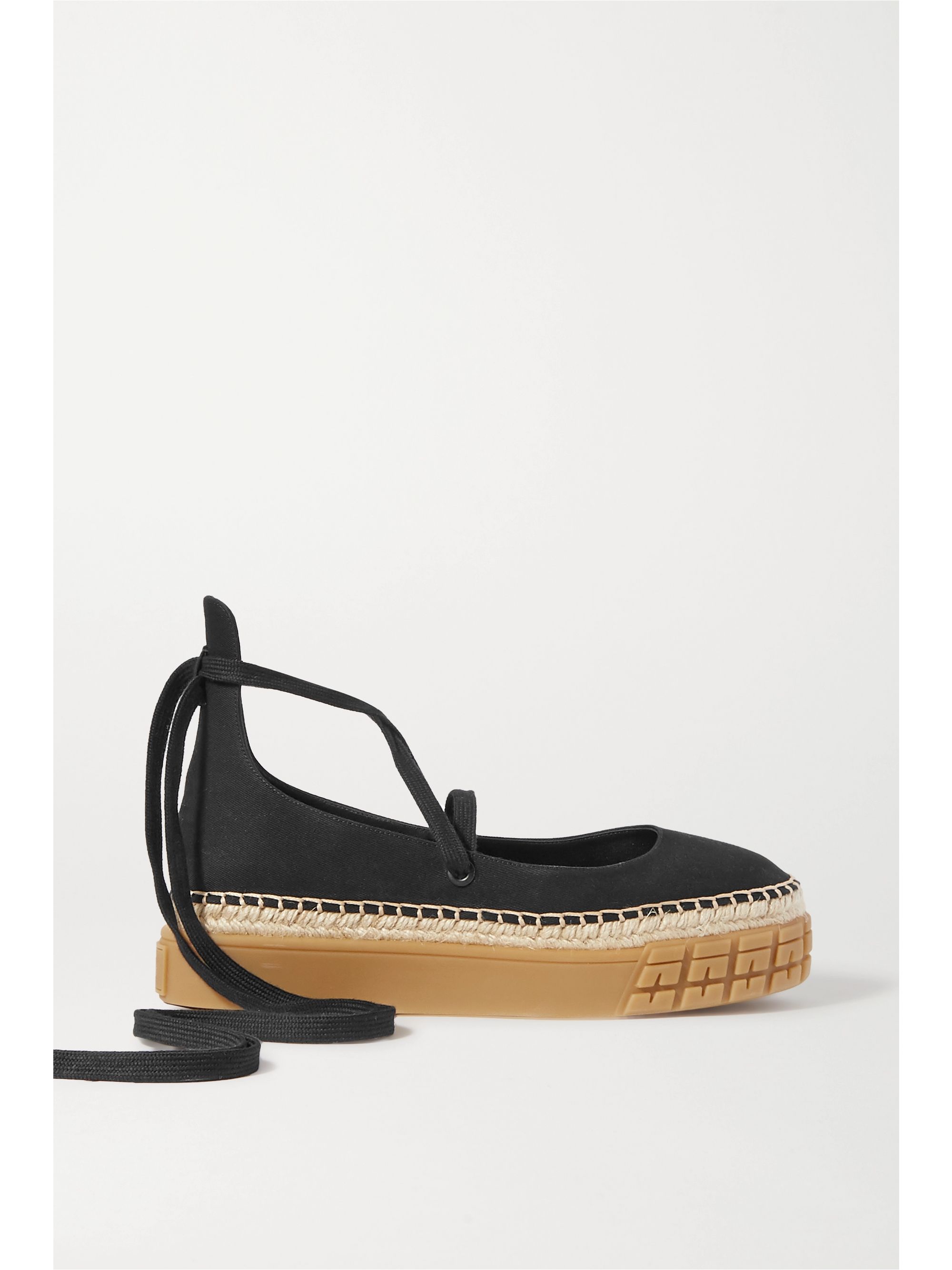prada canvas espadrille slides for Sale 