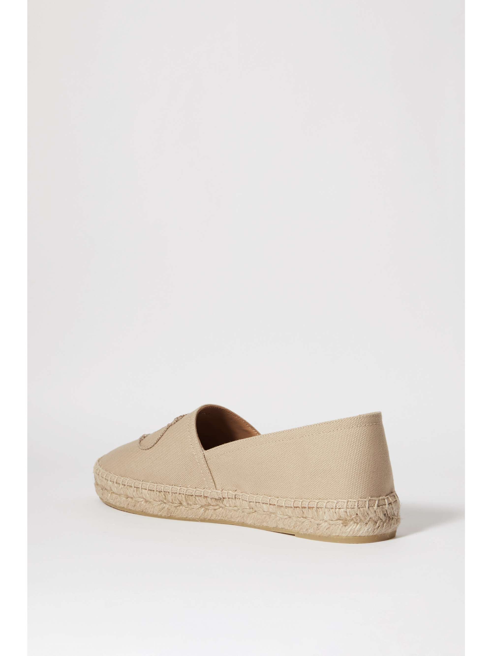 PRADA Espadrilles aus Canvas mit Logostickerei