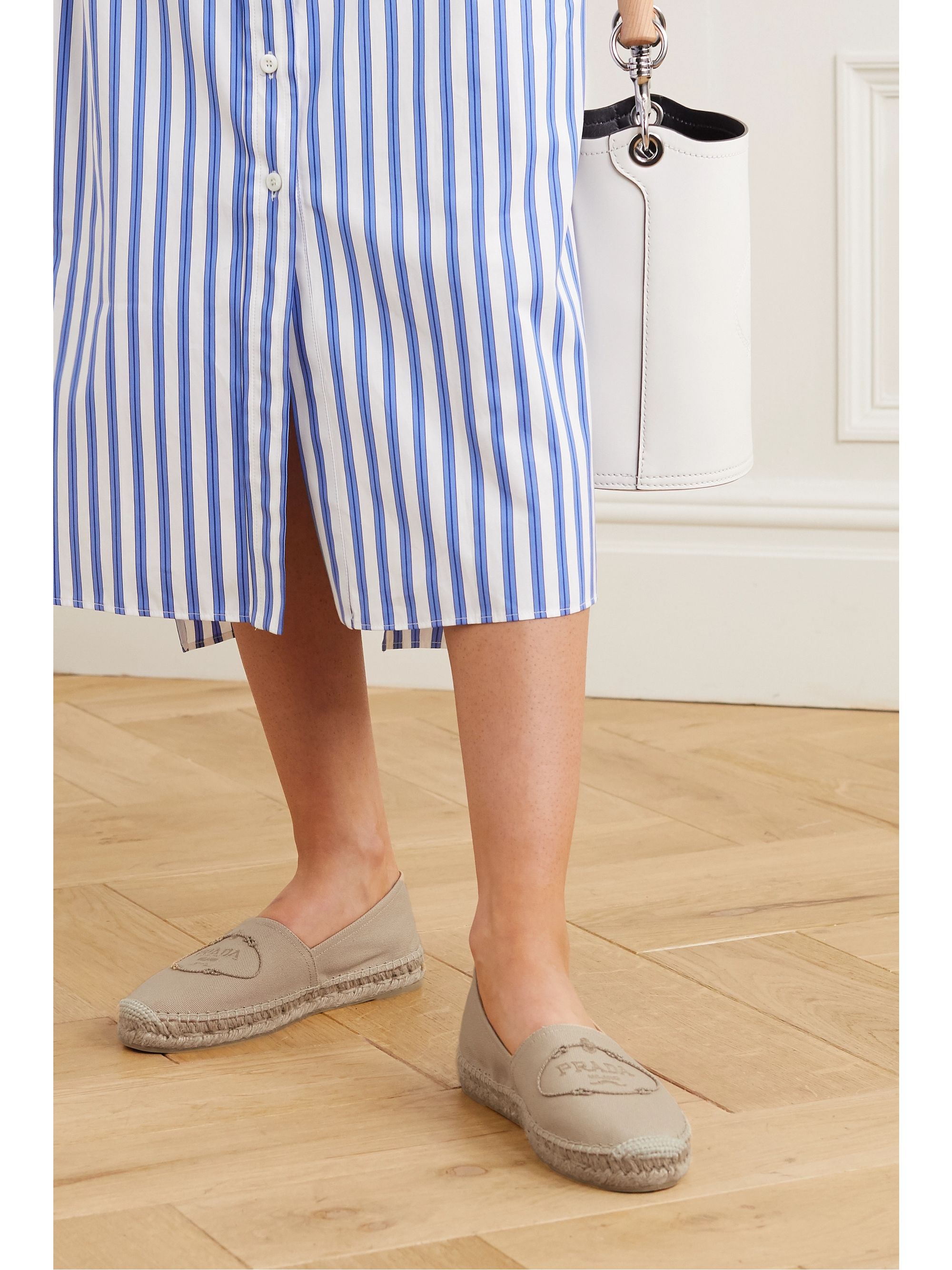 Prada Logo Espadrilles 2024 favors