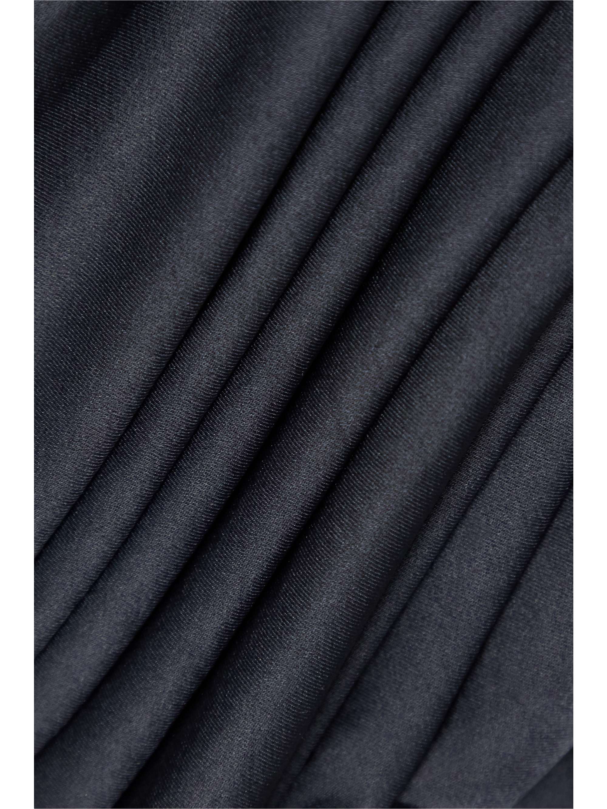 ORSEUND IRIS Mini-robe portefeuille dos ouvert en satin à fronces et à découpe Night Out
