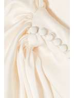 Cream Drama cropped satin blouse | ORSEUND IRIS | NET-A-PORTER