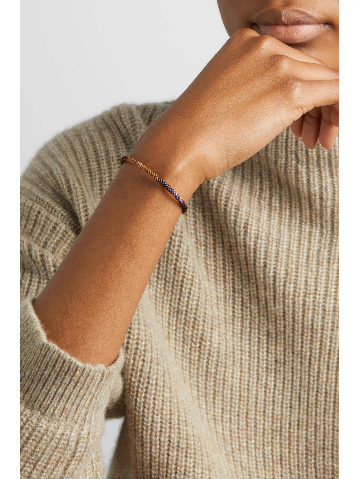 Ole Lynggaard Copenhagen Life 18-karat Gold And Rope Bracelet In Gold