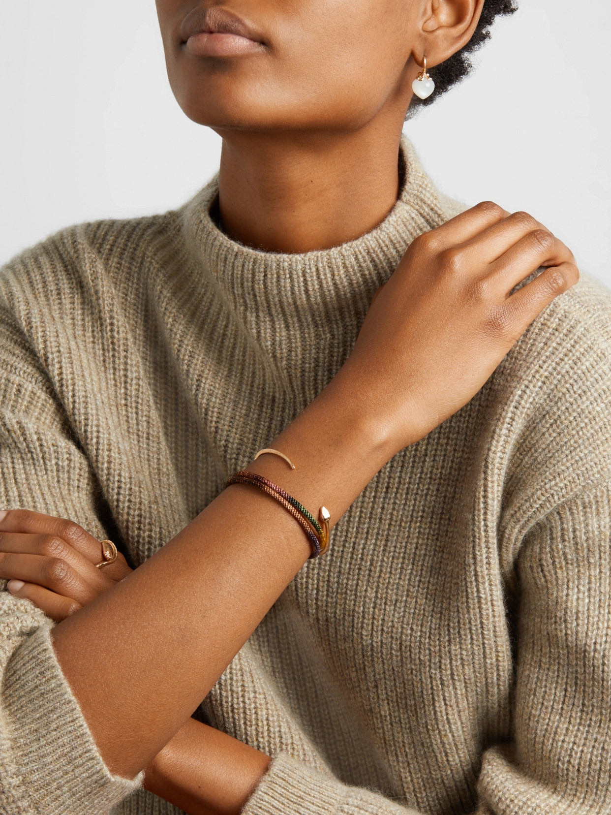 Ole Lynggaard Copenhagen Life 18-karat Gold And Rope Bracelet In Gold
