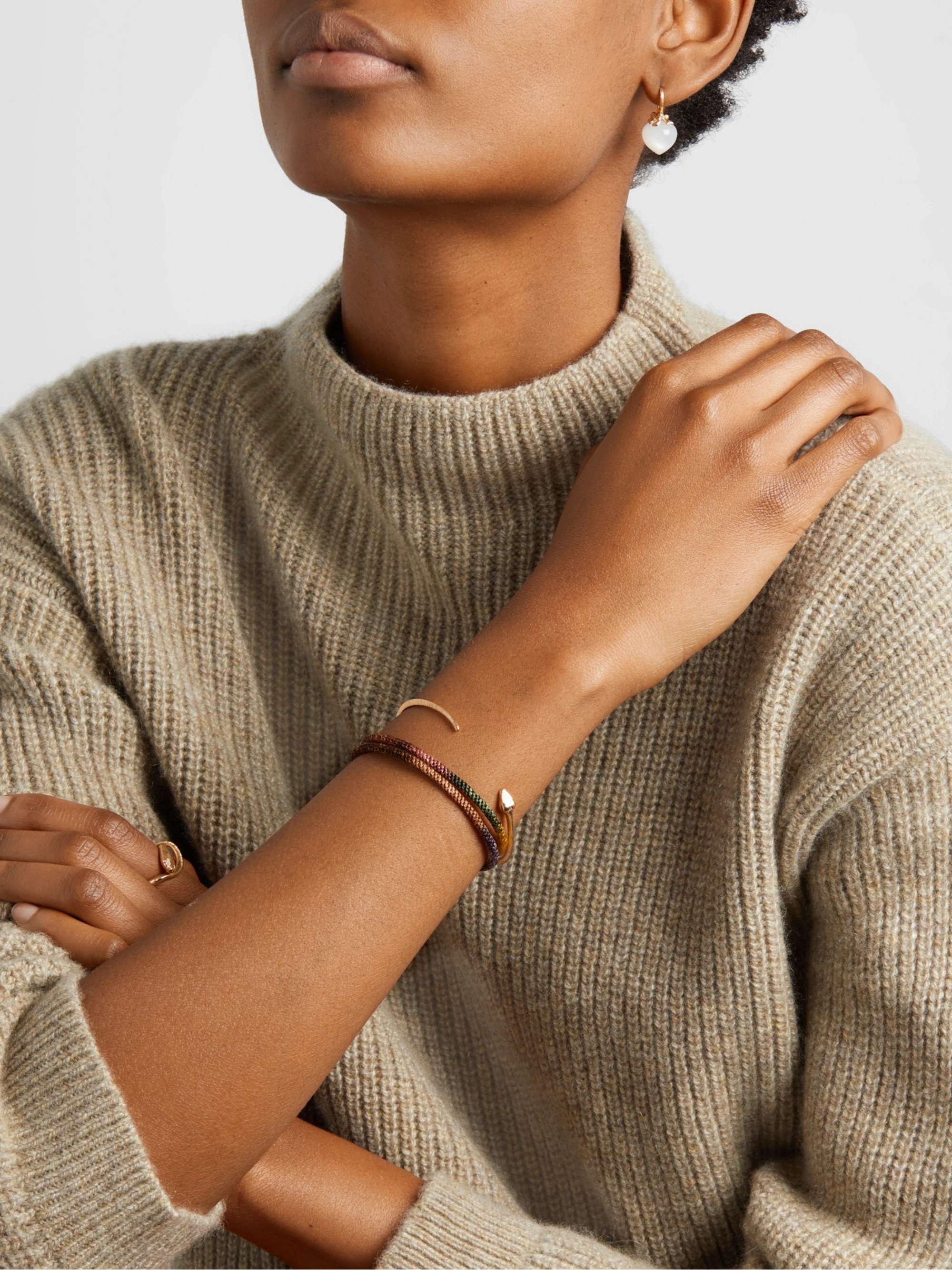 OLE LYNGGAARD COPENHAGEN Life 18-karat gold and rope bracelet