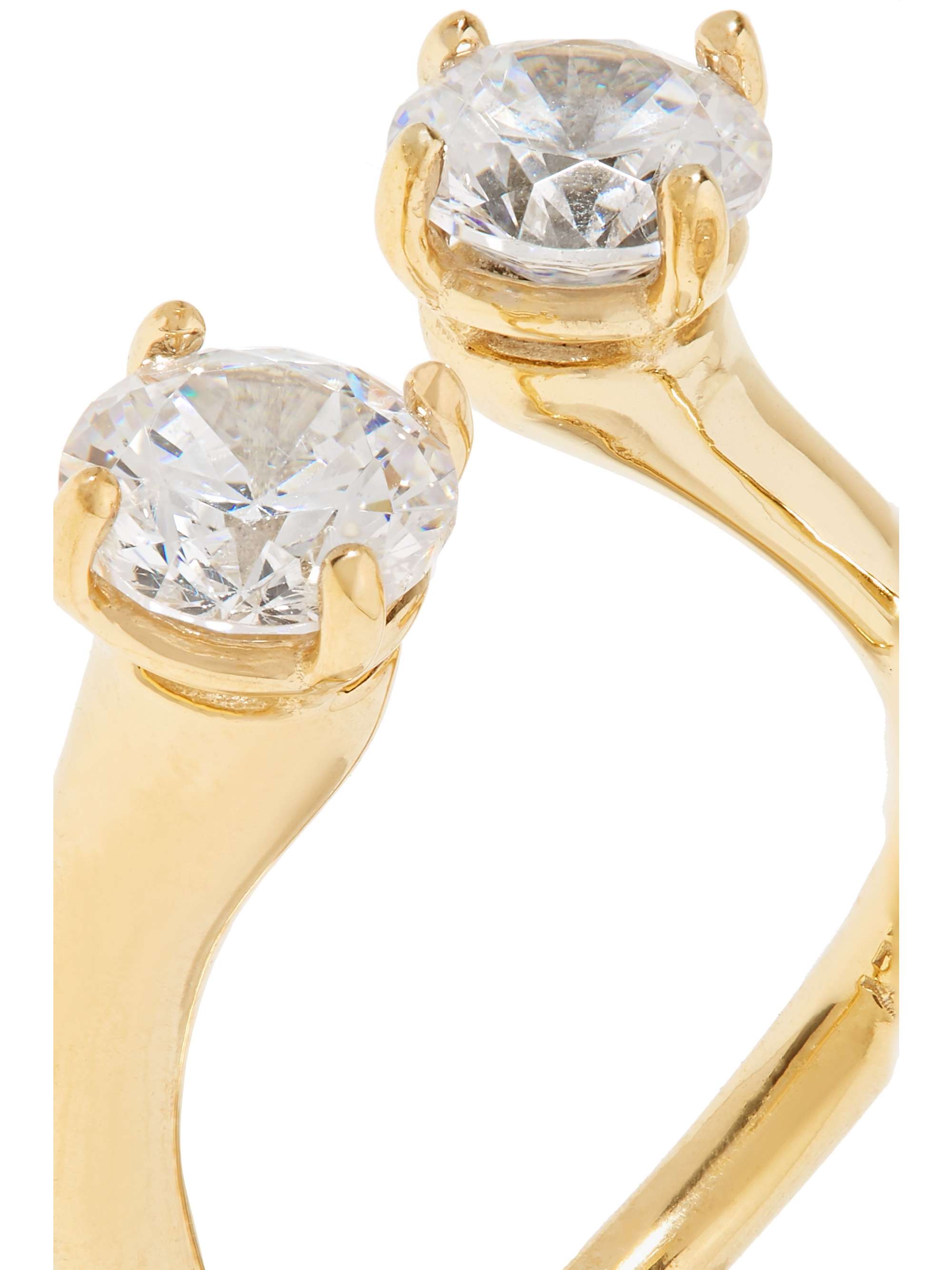 Panconesi Constellation Trinity gold-plated crystal ring