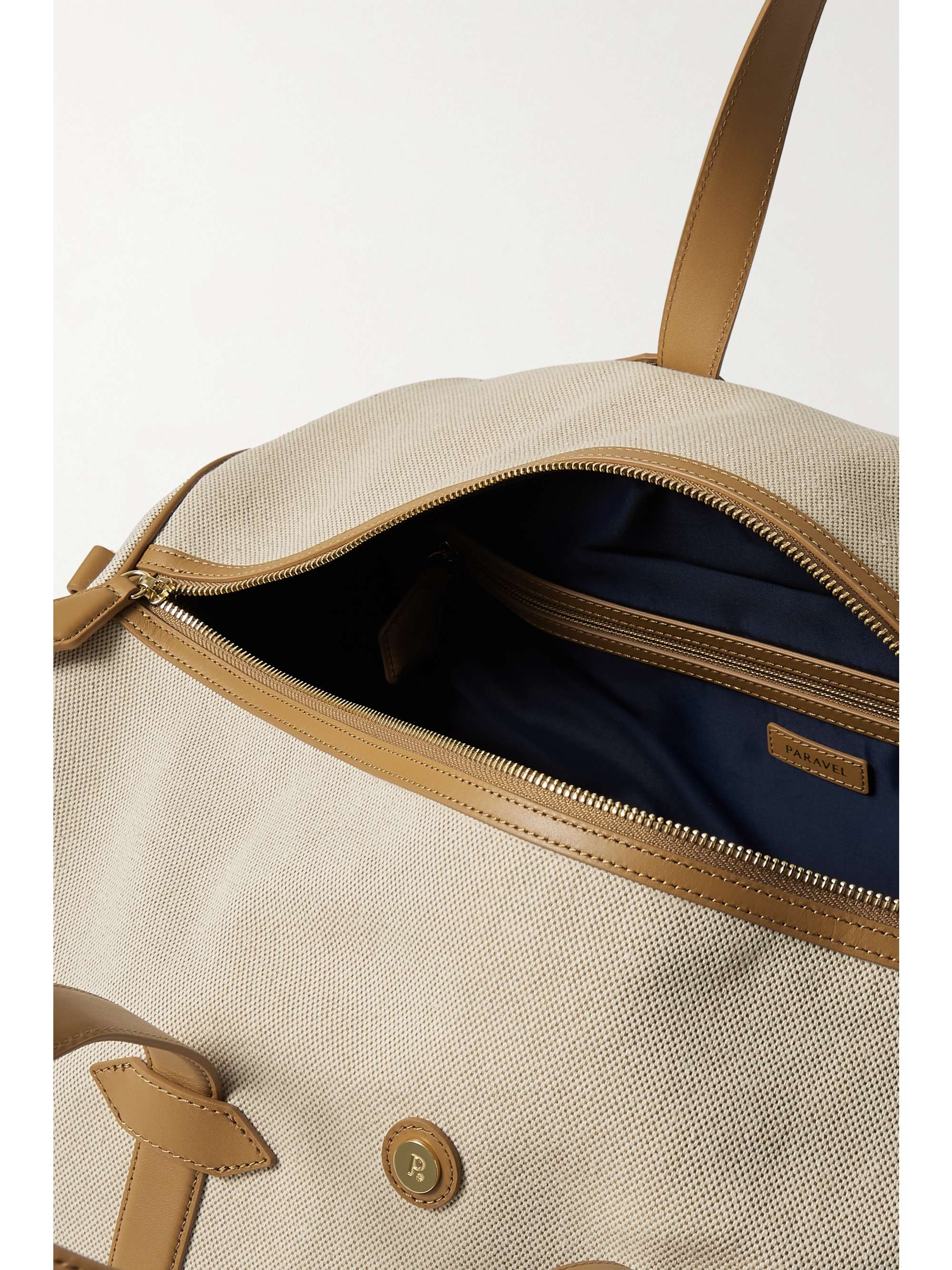 PARAVEL + NET SUSTAIN Main Line Duffel vegan leather-trimmed canvas weekend bag