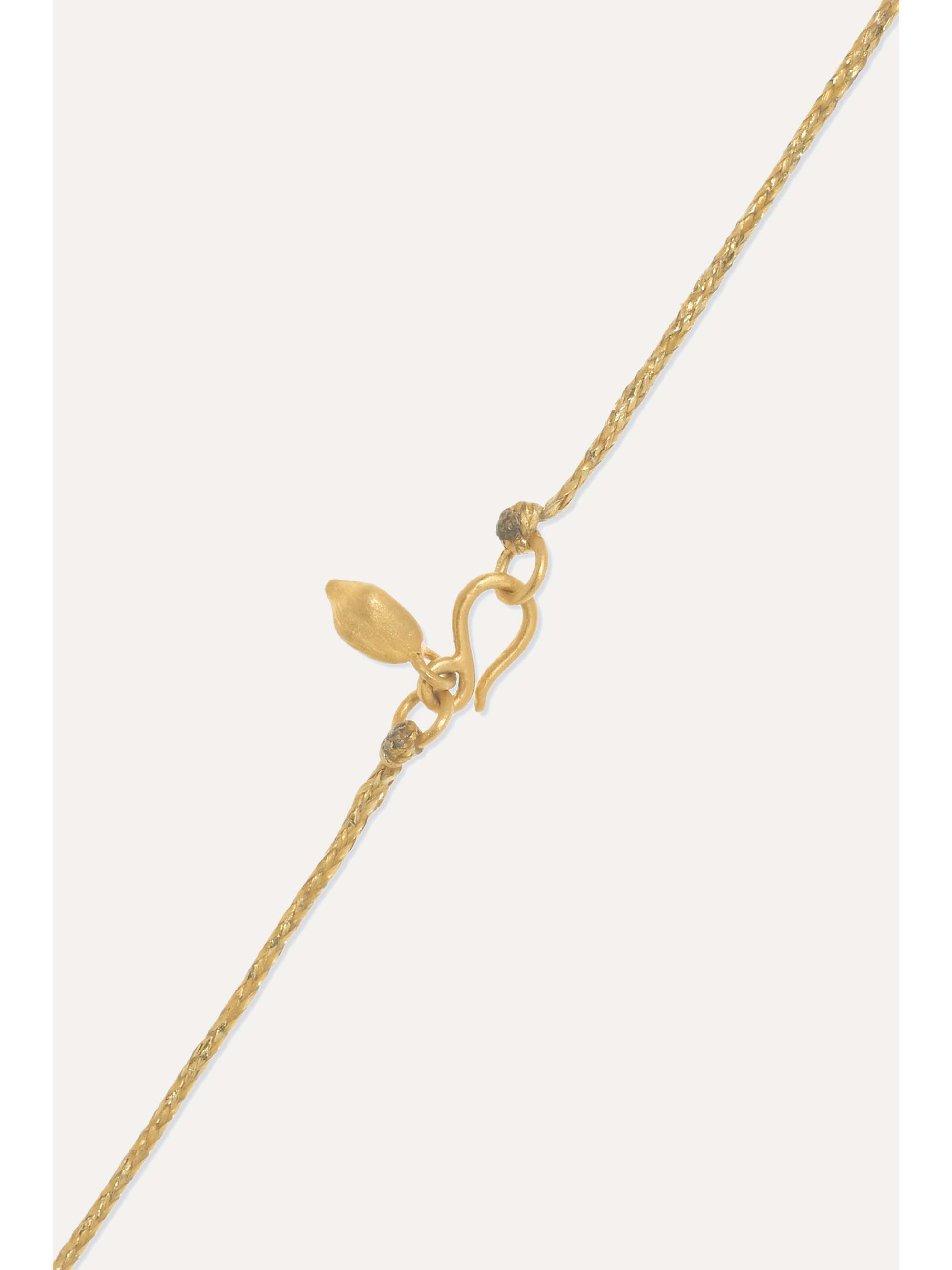 PIPPA SMALL 18-karat gold labradorite necklace