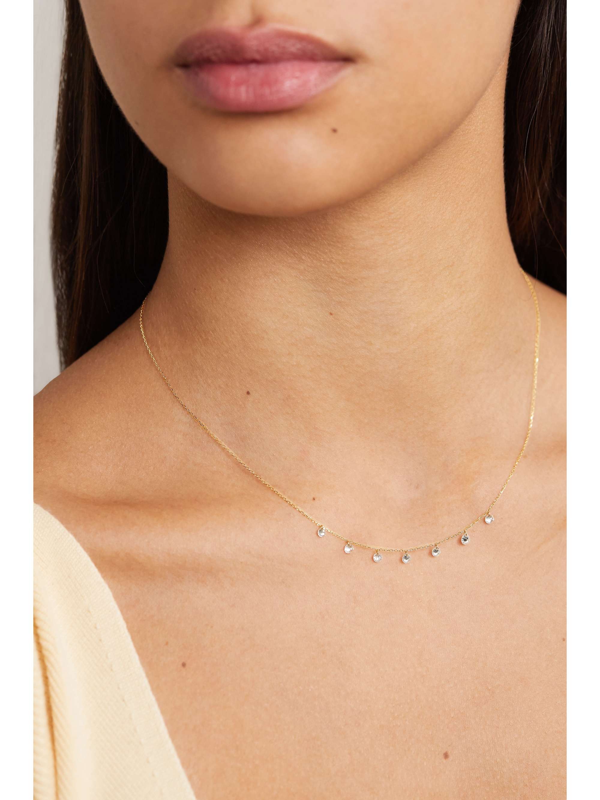 PERSÉE Danae 18-karat gold diamond necklace