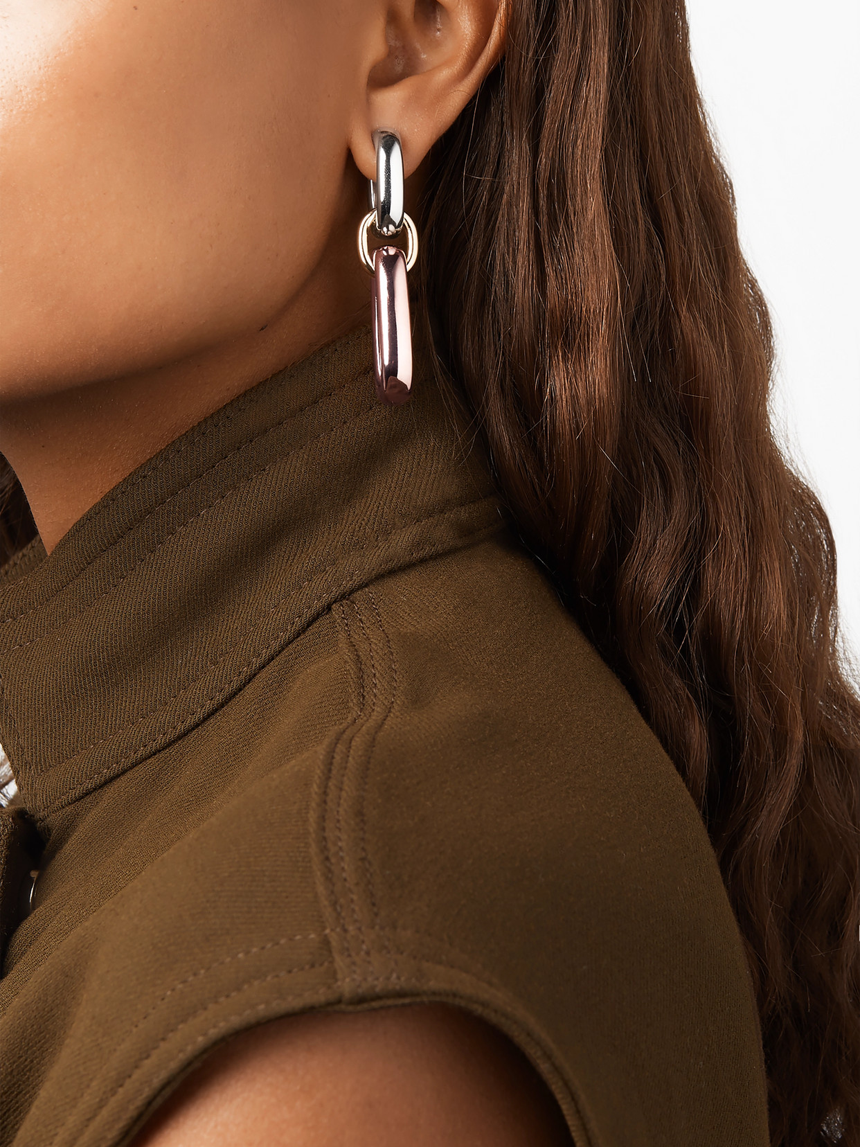 Pomellato Iconica 18-karat Yellow And Rose Gold And Rhodium-plated Earrings In Gold